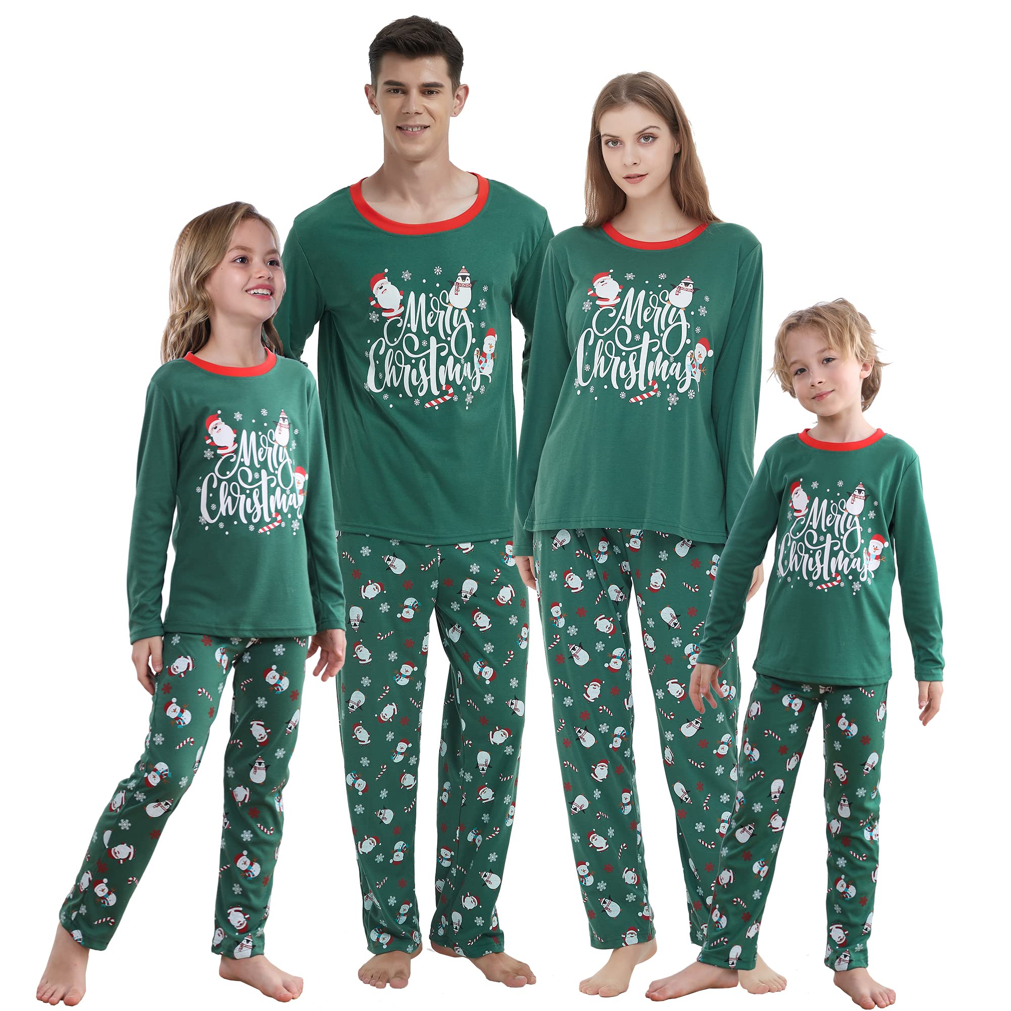 Santa Claus Matching Family Pajama Sets - Christmas Sleepwear for Men, Women & Kids - Cozy Holiday Outfits