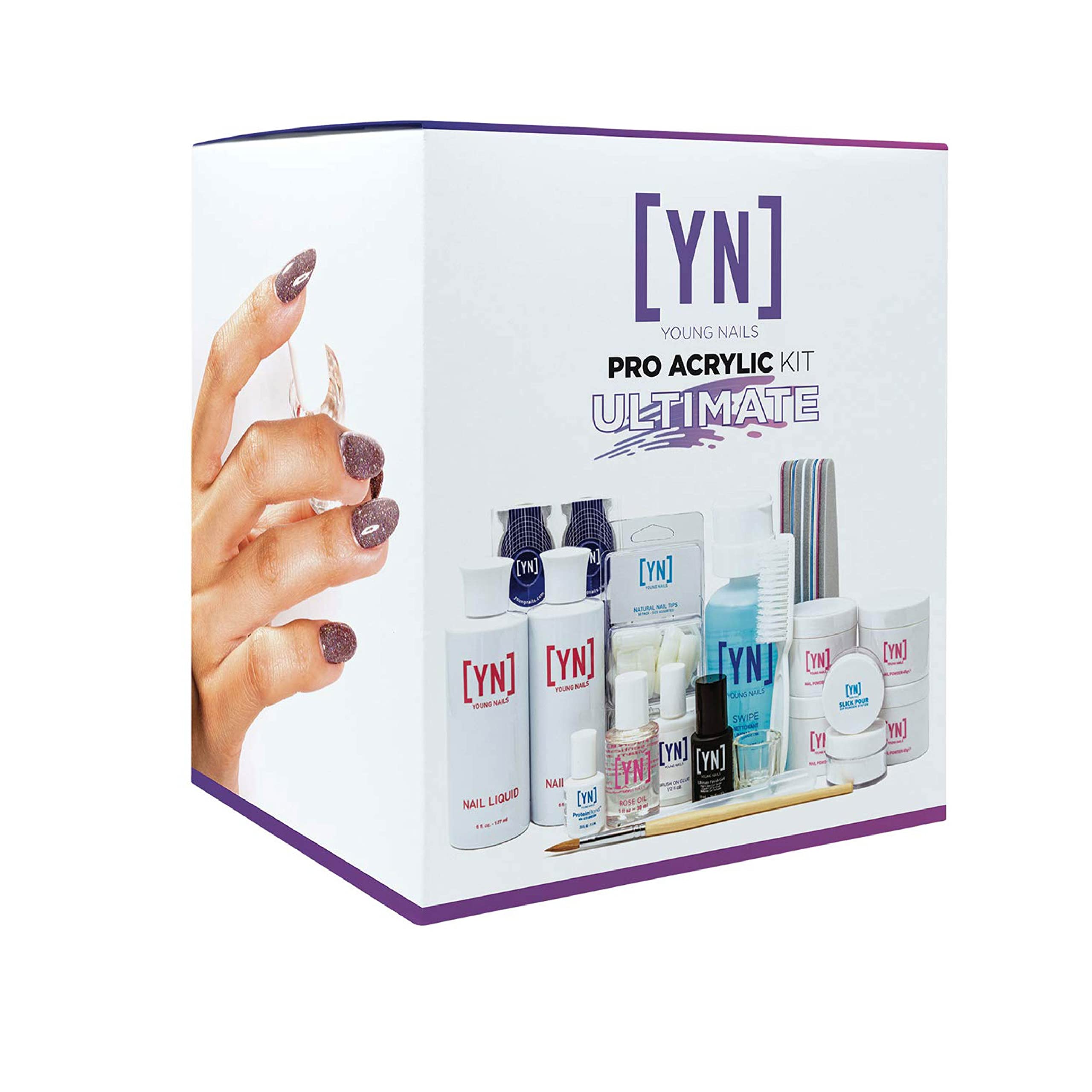 Young Nails Professional Manicure Kit - Complete Home Nail Care Starter Set for Beginners & Professionals | DIY Gel Polish, Acrylic Nails & Salon-Quality Manicures at Home