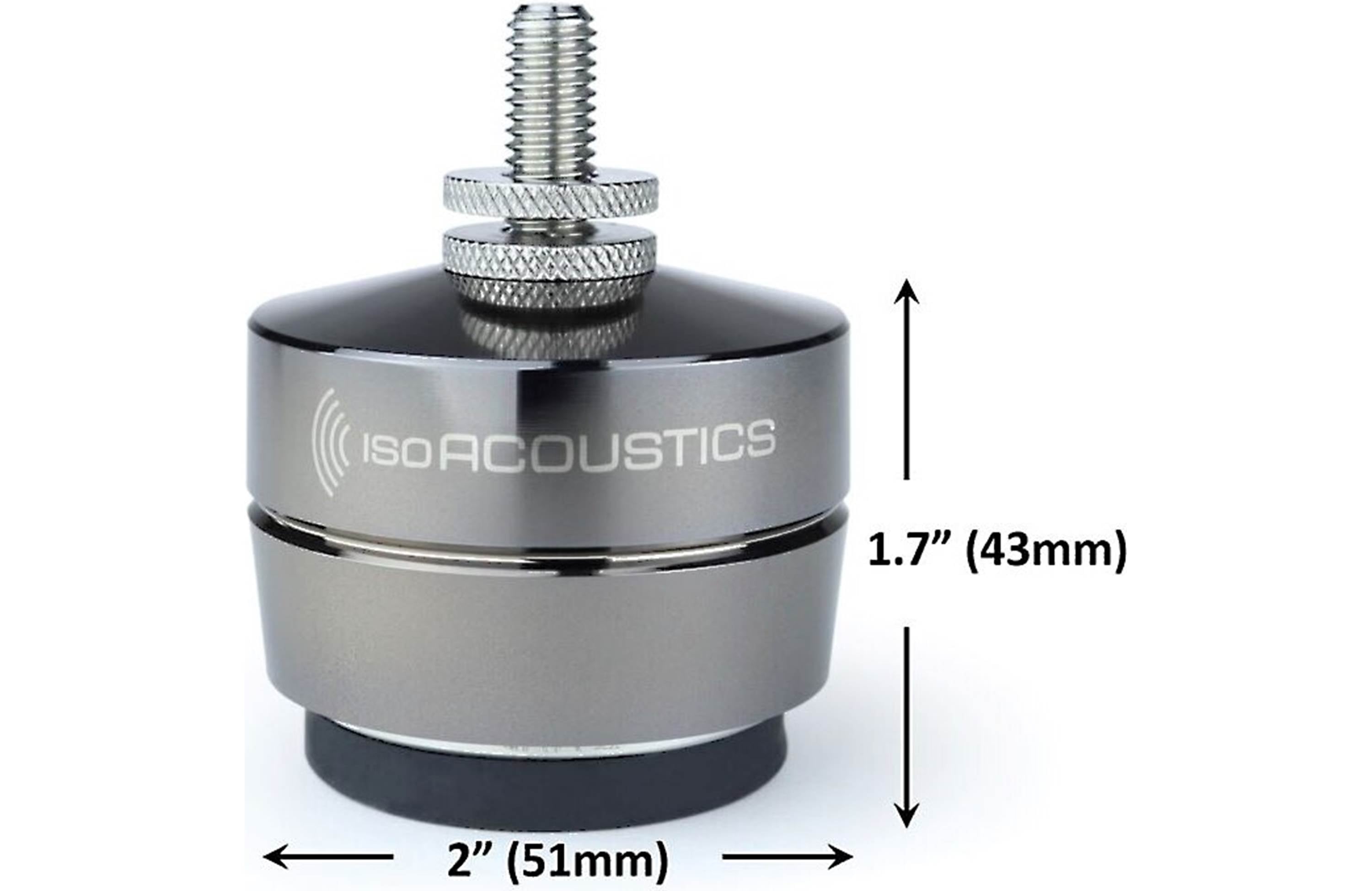 Isoacoustics Gaia II Performance Speaker Isolation Feet (4 Pack) - Premium Audio Equipment for Home Theater & Studio Sound Systems - Reduce Vibrations & Enhance Clarity