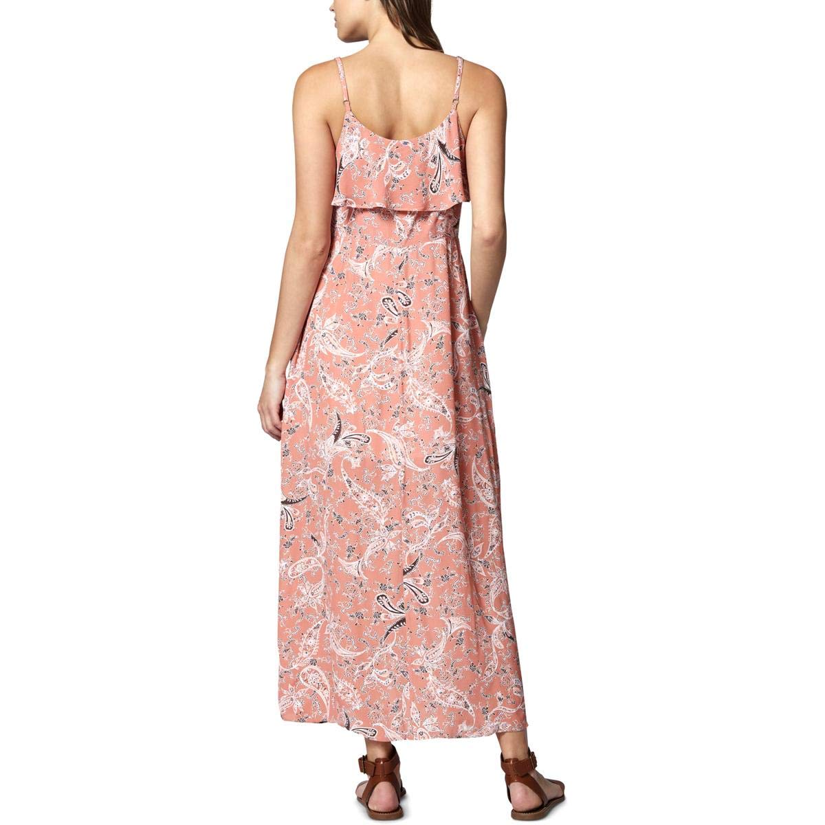 Sanctuary Women's Floral Print Spaghetti Strap Maxi Dress - Pink, Size M | Summer Beach Dress, Boho Chic Outfit for Vacations & Date Nights