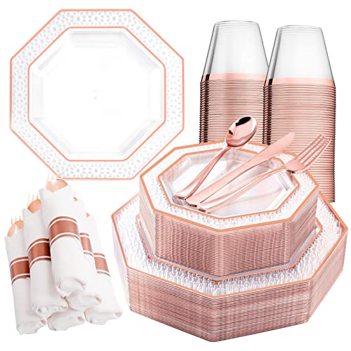 D Clear Rose Gold