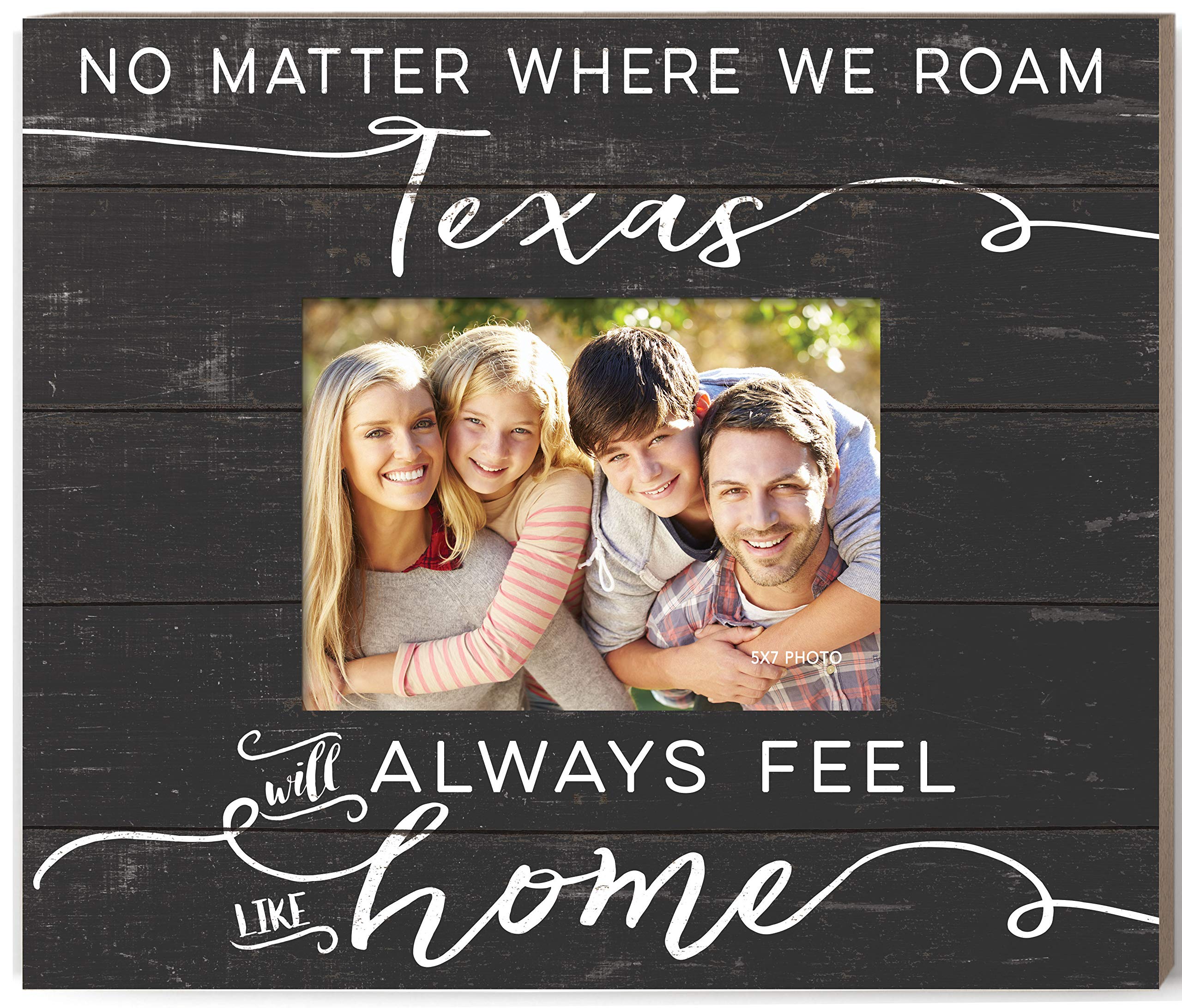 Kindred Hearts 'Feels Like Home' Texas Photo Frame - Perfect for Family Photos, Home Decor & Gift Giving
