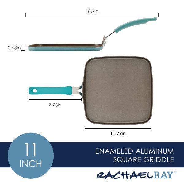 11 Inch Nonstick Square Griddle Pan - Cook & Create Perfect Pancakes, Eggs & More - Ideal for Breakfast, Camping & Outdoor Cooking