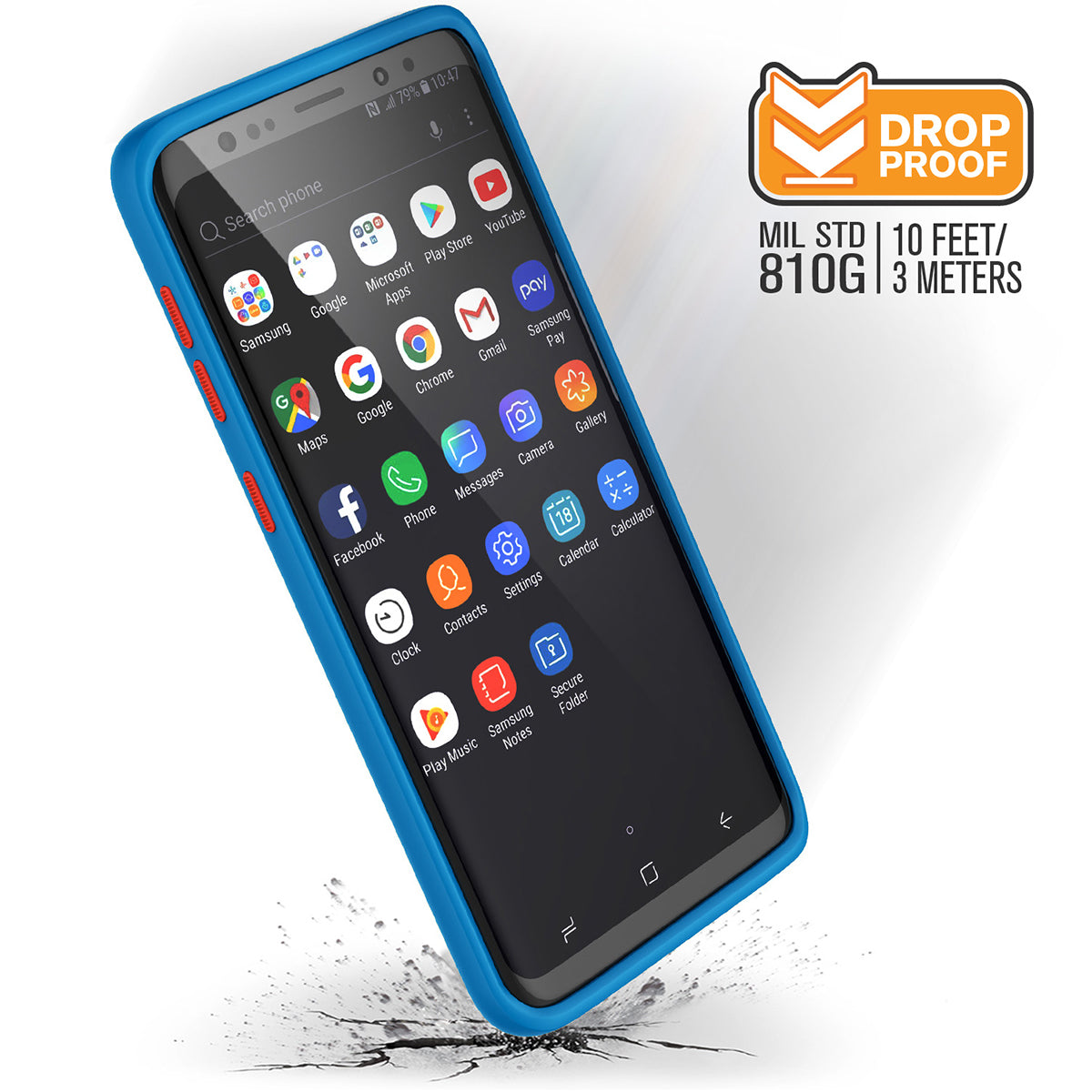 Samsung Galaxy S9 Shockproof Case - Heavy Duty Impact Protection Cover for Samsung Galaxy S9 - Perfect for Outdoor, Travel & Daily Use