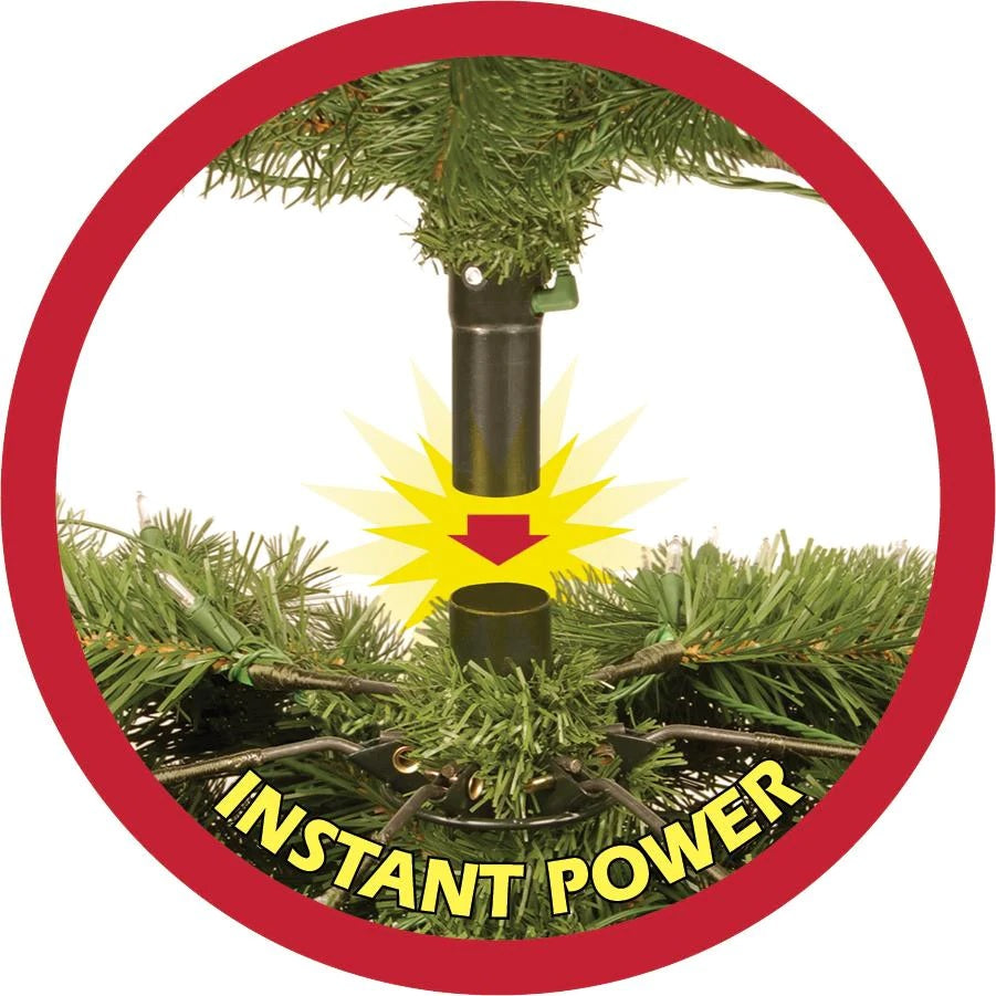 7.5' Amherst Fir Starry LED PowerConnect™ Pre-Lit Artificial Christmas Tree - Perfect for Home, Office, and Holiday Decorations