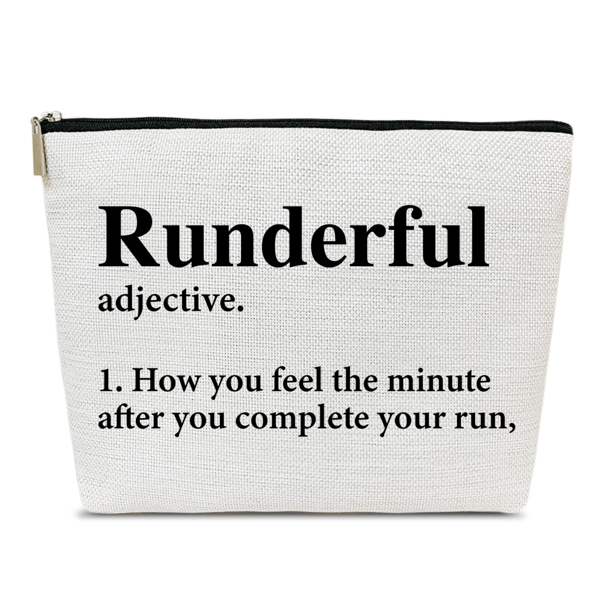 Running Gifts Makeup Bag for Women - Marathon Runners Sports Accessories | Waterproof Cosmetic Pouch for Gym, Travel & Everyday Use | Runderful Definition Purse Organizer