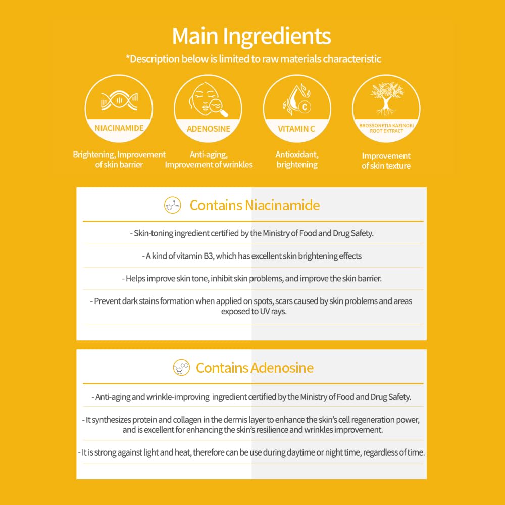 Best Intensive Vitamin C Ampoule Serum with Niacinamide & Glutathione - 5-Week Set for Wrinkle Reduction & Brightening | Anti-Aging Skincare for Day & Night Use