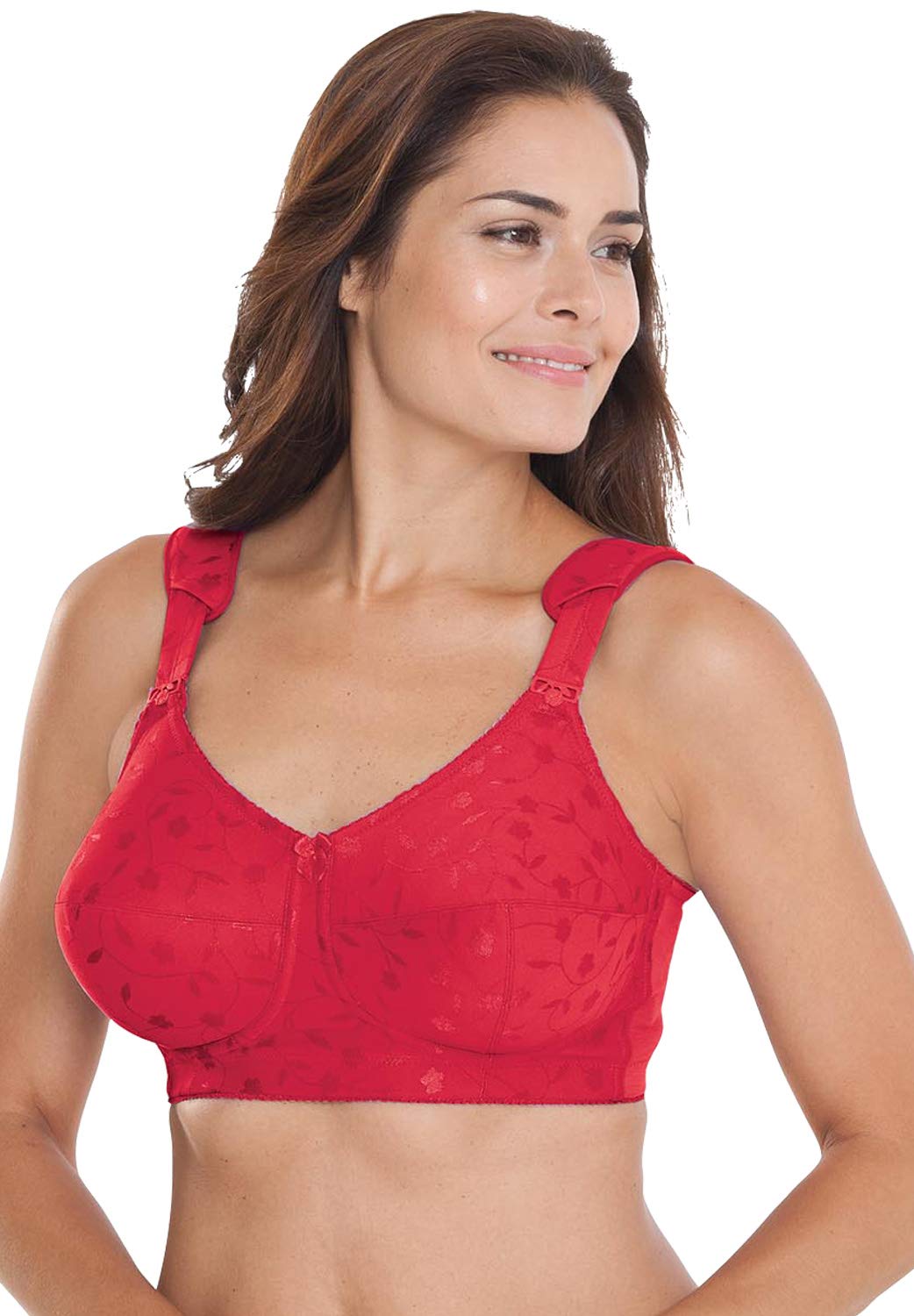 Elila Sidney Jacquard Wire-Free Bra - Comfortable Support for Everyday Wear, Yoga & Relaxation