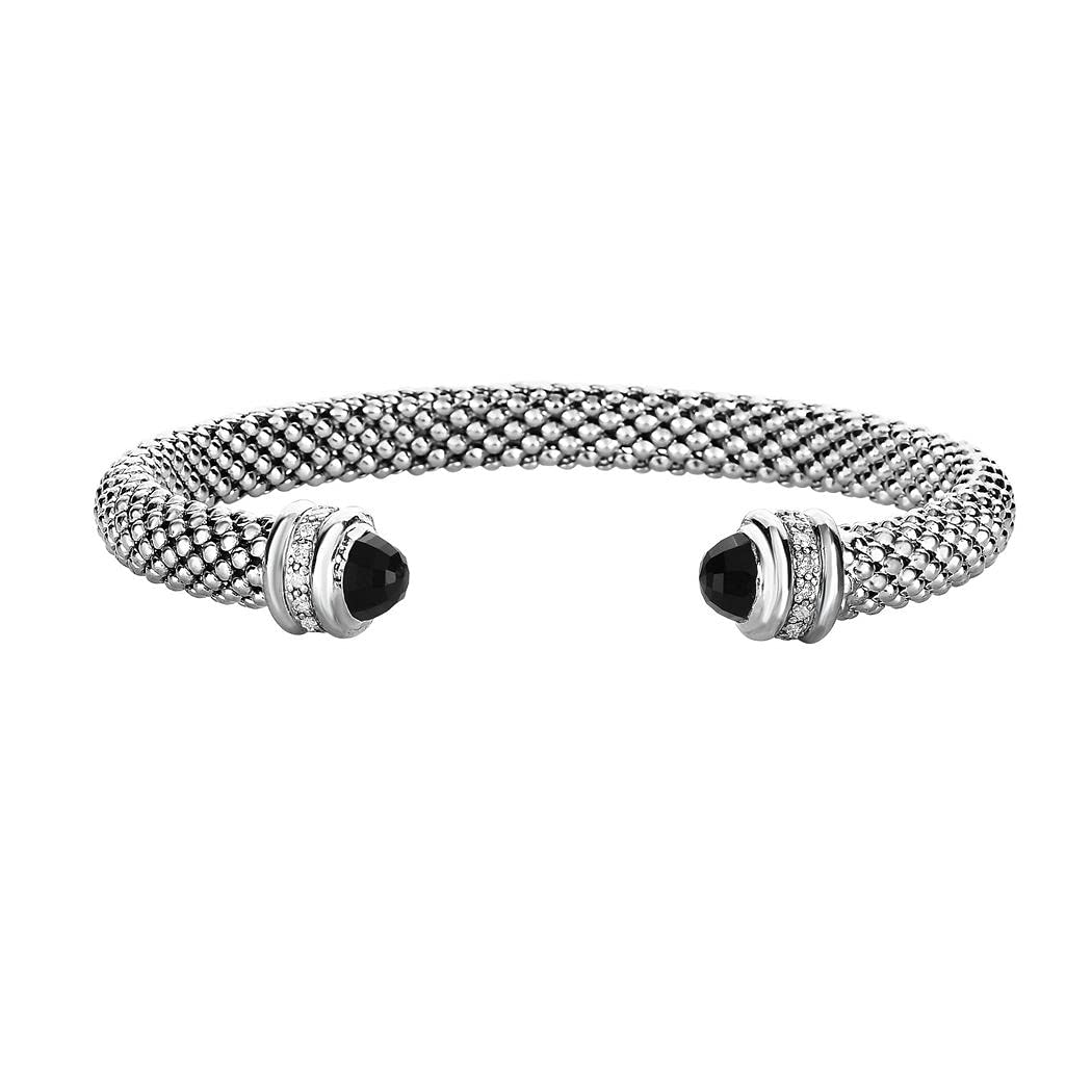 925 Sterling Silver Sparkle Cut Textured Stackable Bangle Bracelet for Women - Elegant Cuff Jewelry Gift for Birthday, Anniversary & Everyday Wear