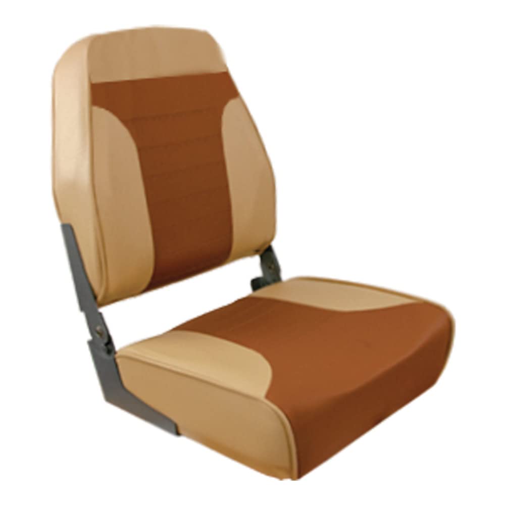 Springfield 1040668 Economy High-Back Folding Chair - Sand/Brown | Portable Outdoor Camping, Beach, Picnic, Patio & Event Seating Solution