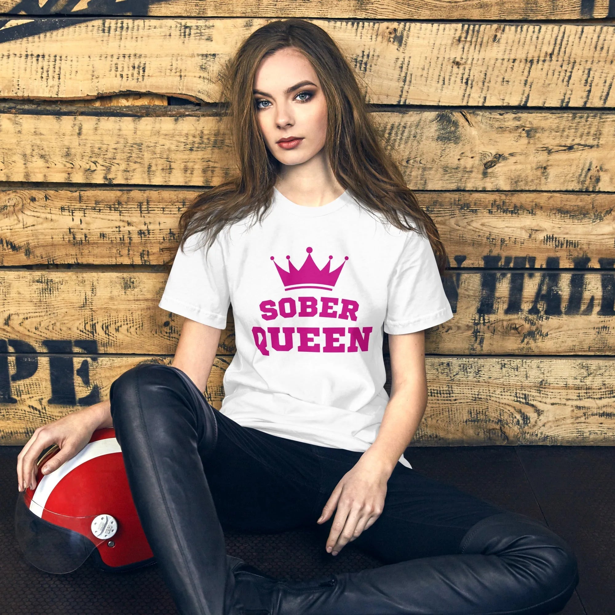 Sober Queen T-Shirt - Empowering Sobriety Apparel for Women | Celebrate Recovery & Confidence | Perfect for AA Meetings, Sober Events & Daily Inspiration