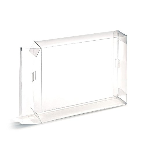WICAREYO 10Pcs Clear NES Game Box Protector Case - Protective Sleeves for NES Cartridge Boxes (CIB Compatible) | Perfect for Game Collection, Display & Storage