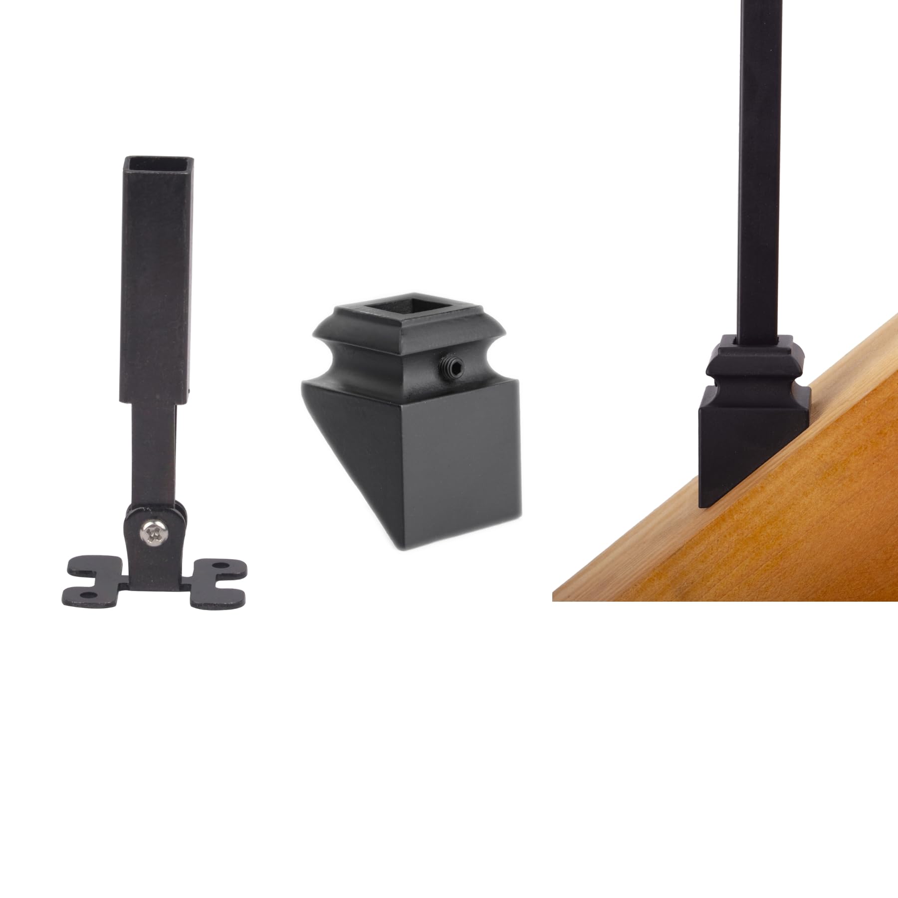 Angle Adjustable Baluster Connectors with Screws - 1/6