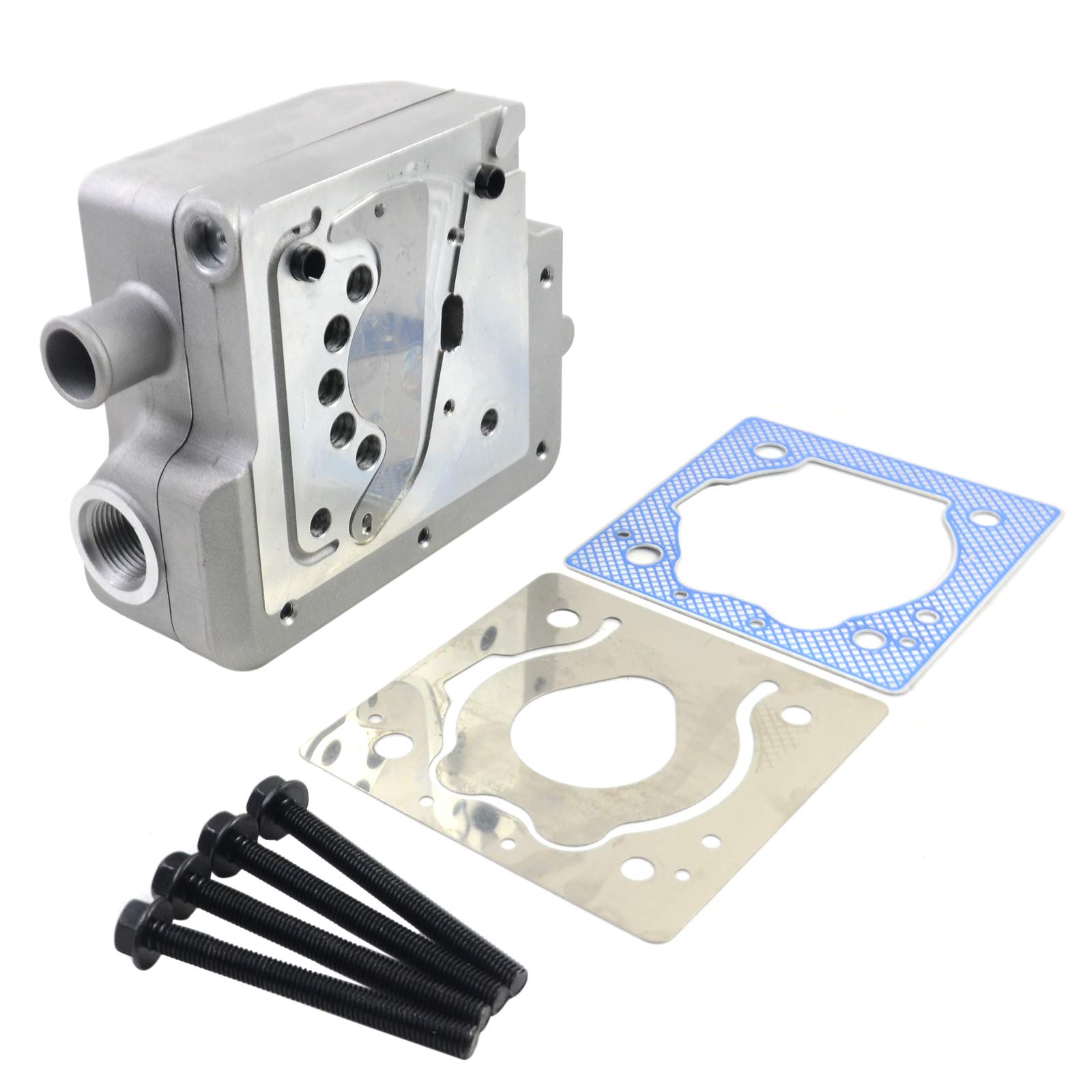 Cummins ISX 6CT ISCE QSC ISLE Air Brake Compressor Cylinder Head Replacement Kit with Gasket & Bolts (Part# 9111539202 4936226 3969124) - Heavy Duty Truck & Semi-Trailer Repair Solution