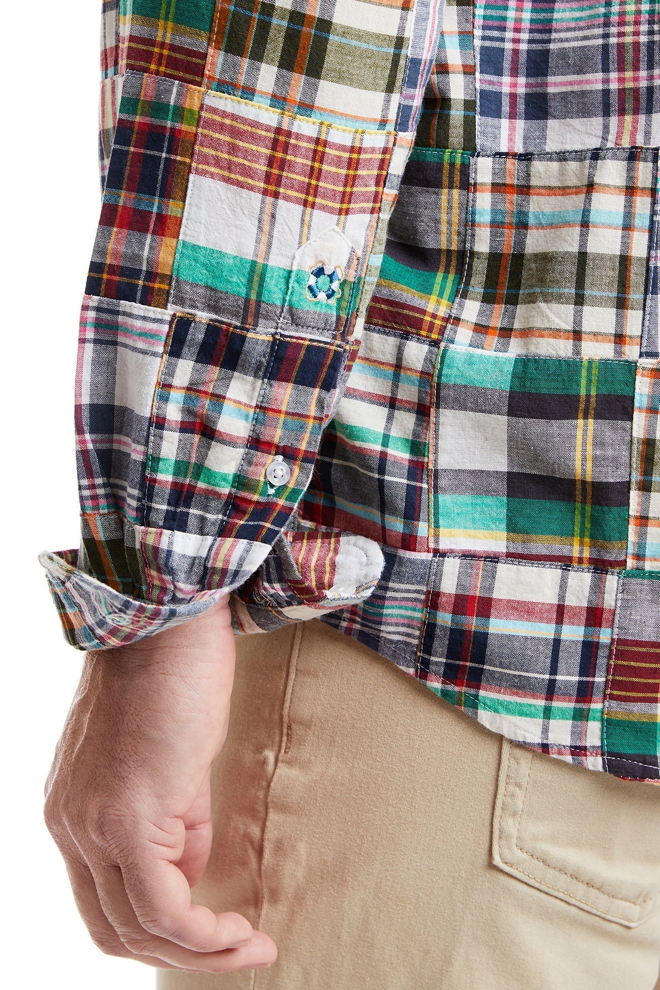 Chase Shirt Osterville Patch Madras - Stylish Casual Button-Down Shirt for Men | Perfect for Summer Outings, Beach Vacations & Weekend Getaways
