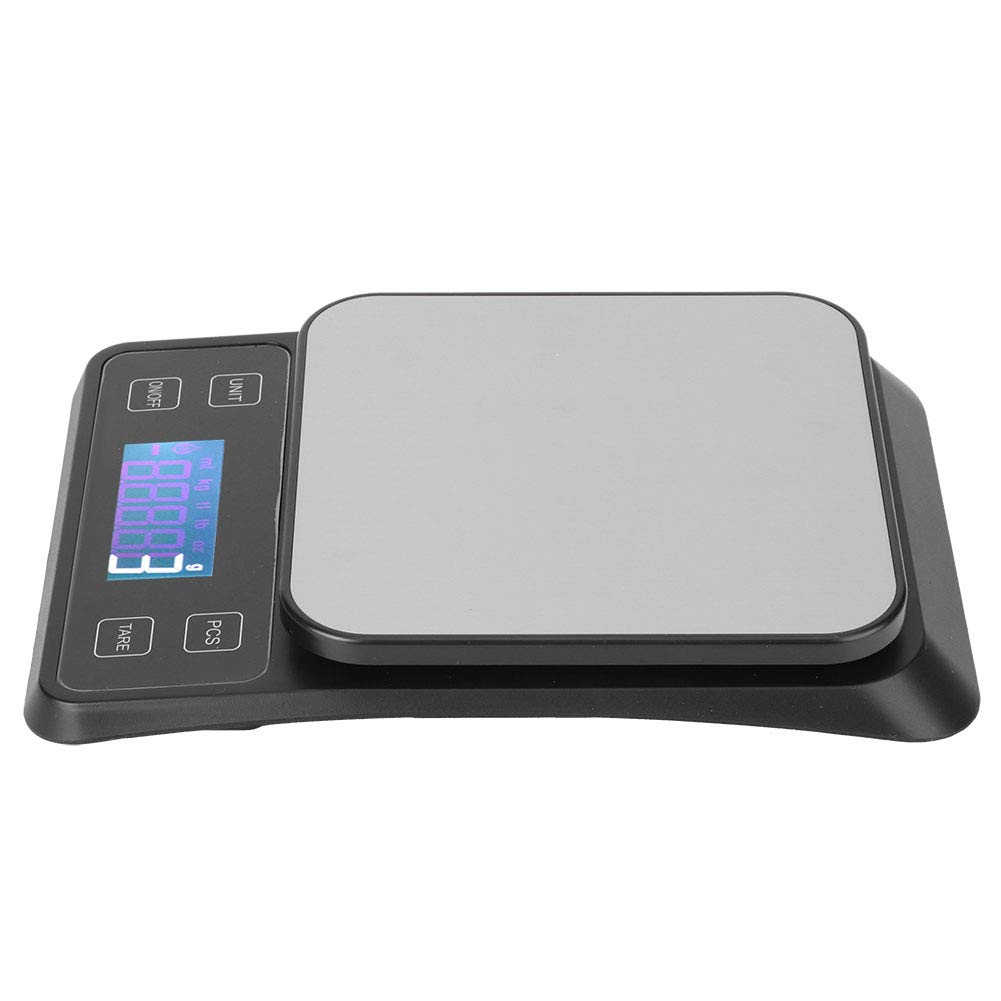 Precision Digital Kitchen Scale - Stainless Steel Food Scale with Non-Slip Base for Baking, Cooking & Meal Prep | Perfect for Home Chefs, Bakeries & Restaurants | Measure Ingredients for Cakes, Coffee & Healthy Recipes