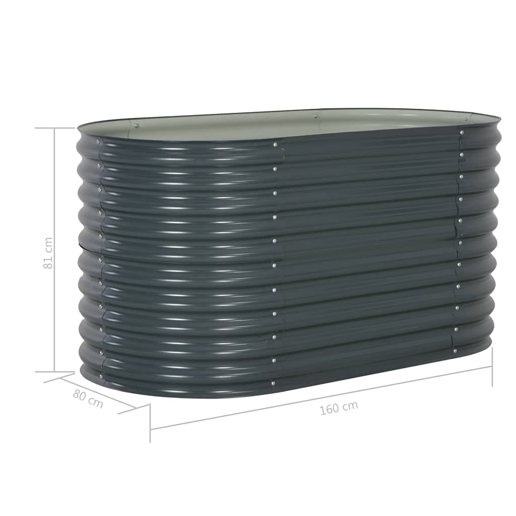 Galvanized Steel Raised Garden Bed - Outdoor Planter Box for Vegetables, Herbs, Flowers | Durable Metal Garden Bed for Backyard, Patio & Urban Gardening