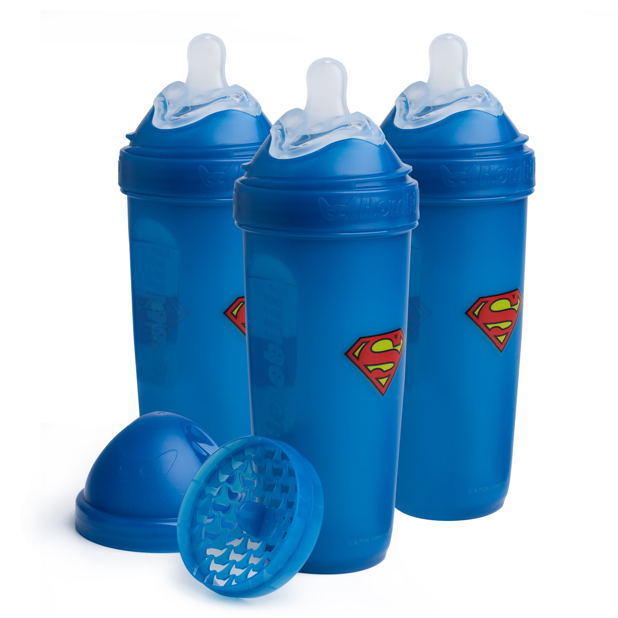 Herobility Double Anti-Colic Baby Bottles 12oz (340ml) - 3 Pack - BPA Free, Leak Proof, Slow Flow Nipples - Perfect for Newborns, Infants & Breastfeeding - Ideal for Daycare, Travel & Night Feedings