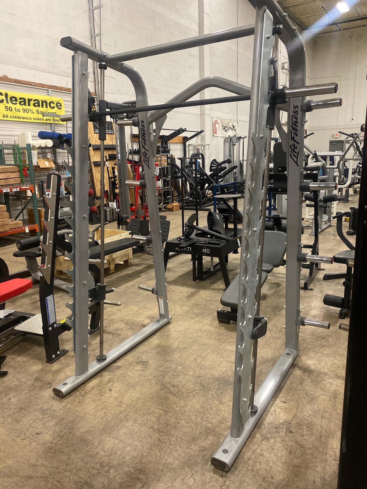 Life Fitness Optima Series Smith Rack - Premium Used Gym Equipment for Home & Commercial Workouts | Strength Training & Weightlifting