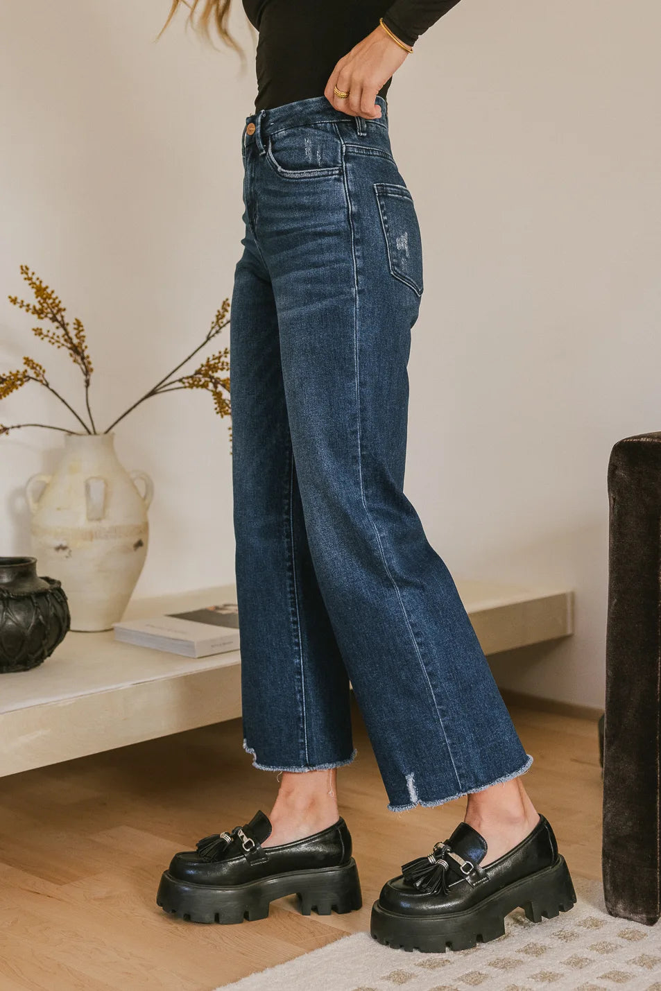 Maeve Relaxed Straight Leg Jeans for Women - Comfortable Stretch Denim Pants - Casual & Everyday Wear - FINAL SALE