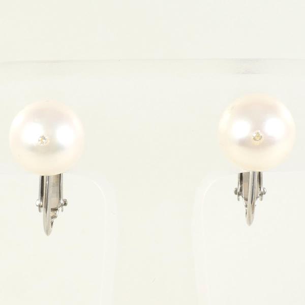 18K White Gold Natural Pearl Gemstone Earrings for Women - Elegant & Timeless Jewelry for Weddings, Parties & Special Occasions