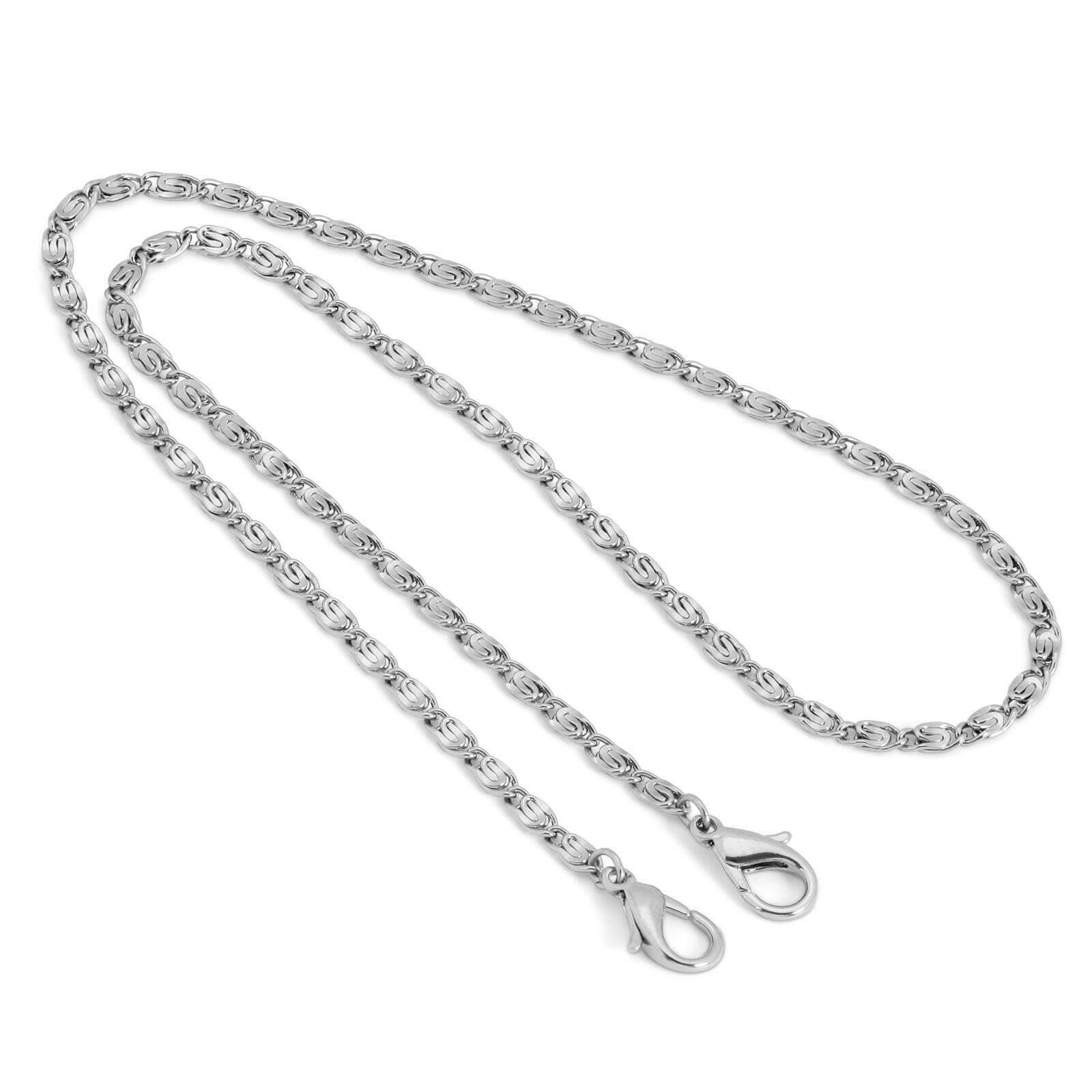 1928 Jewelry Elegant Link Face Mask Chain Holder - 22 Inch Adjustable Lanyard for Glasses & Masks - Perfect for Work, Travel, and Daily Use
