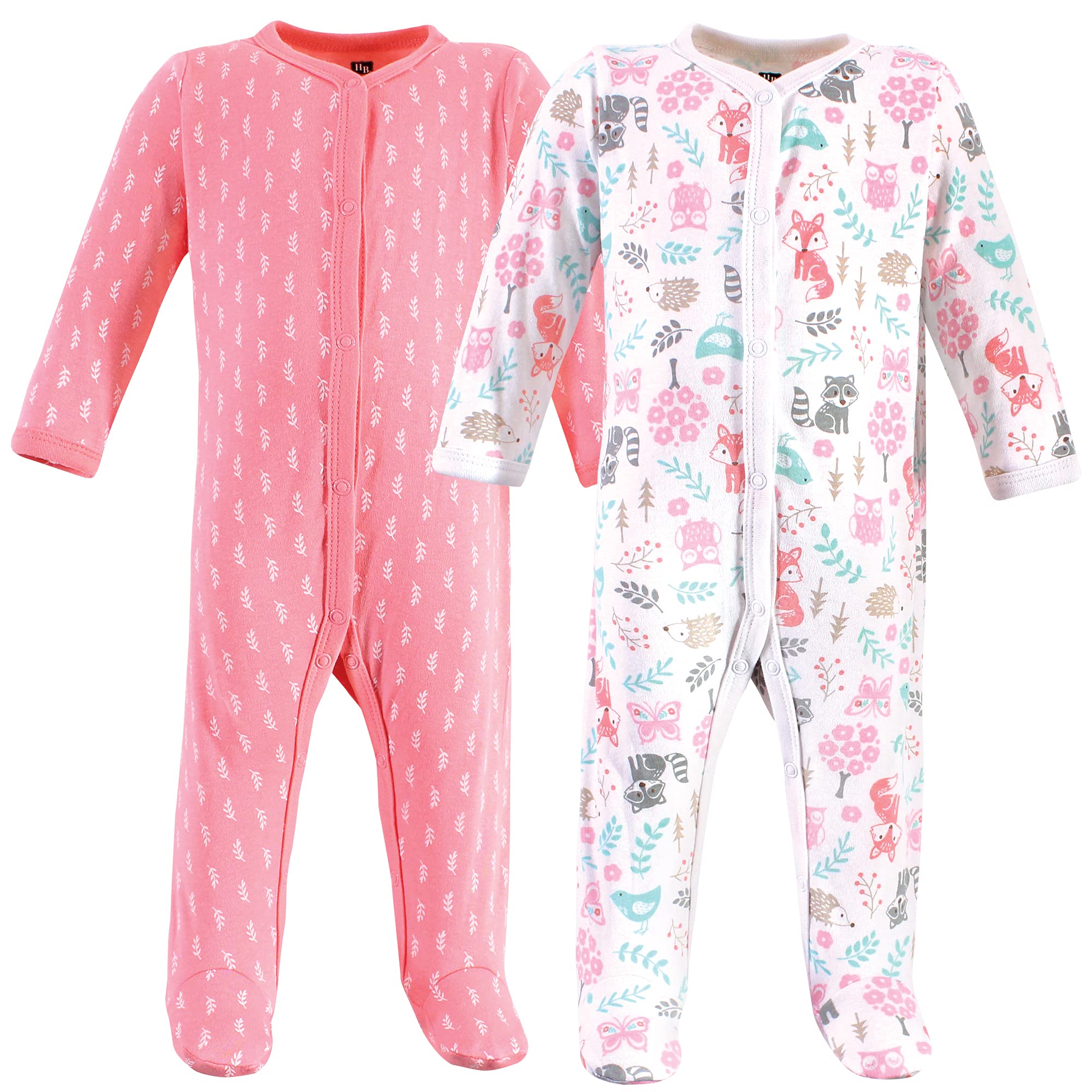 Hudson Baby Cotton Sleep & Play - Soft & Comfy for Newborns