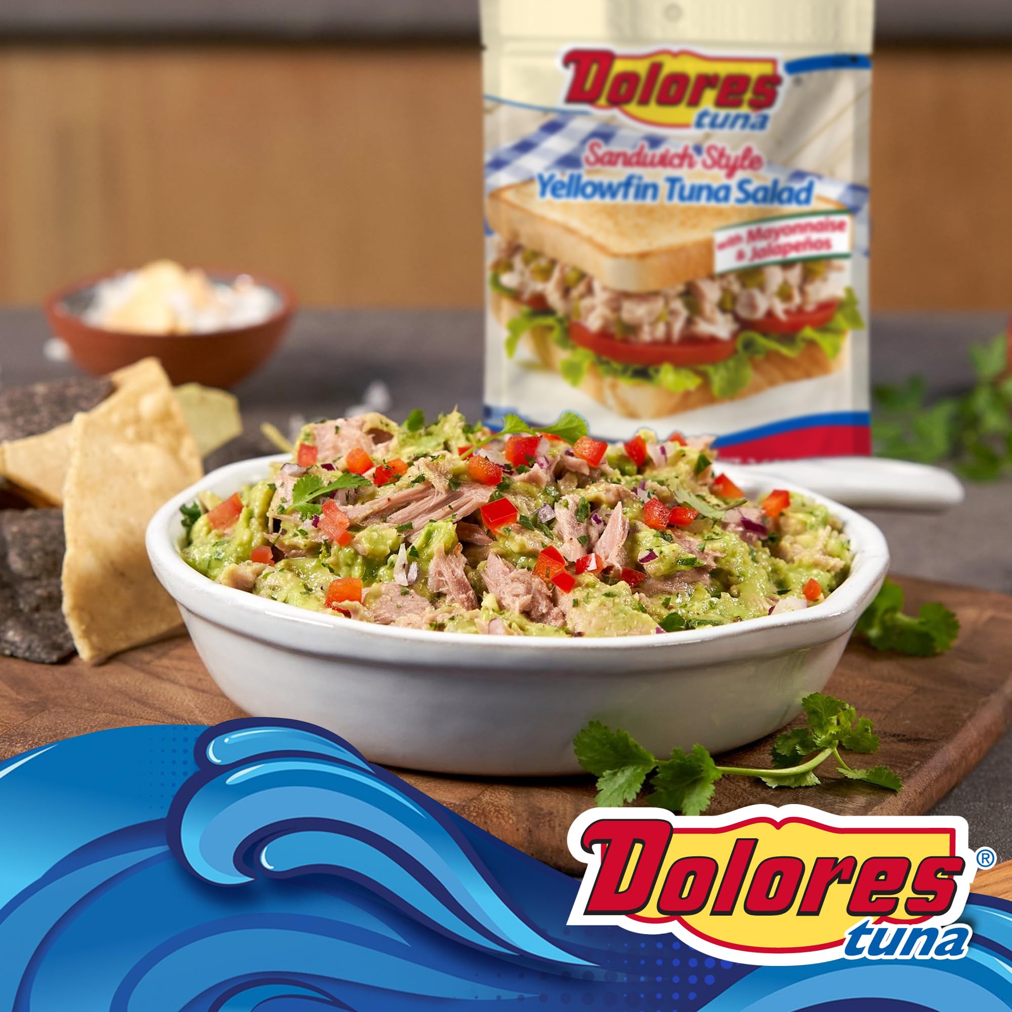 Premium Dolores Chunk Light Yellowfin Tuna with Mayonnaise & Jalapeno Peppers, 2.6 oz (Pack of 24) - Perfect for Sandwiches, Salads & Quick Snacks