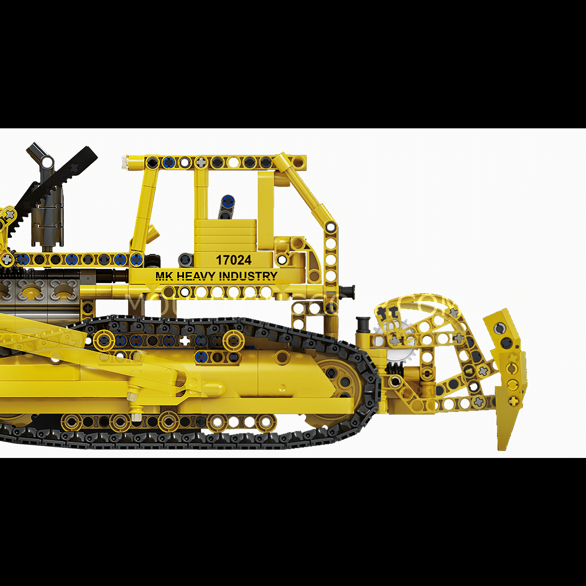MOULD KING 17024 D8K Bulldozer Remote Control Building Blocks Set - 1,003 Pieces STEM Construction Toy for Kids & Adults | DIY Engineering Project, Birthday Gift, Collectible Model for Display & Play