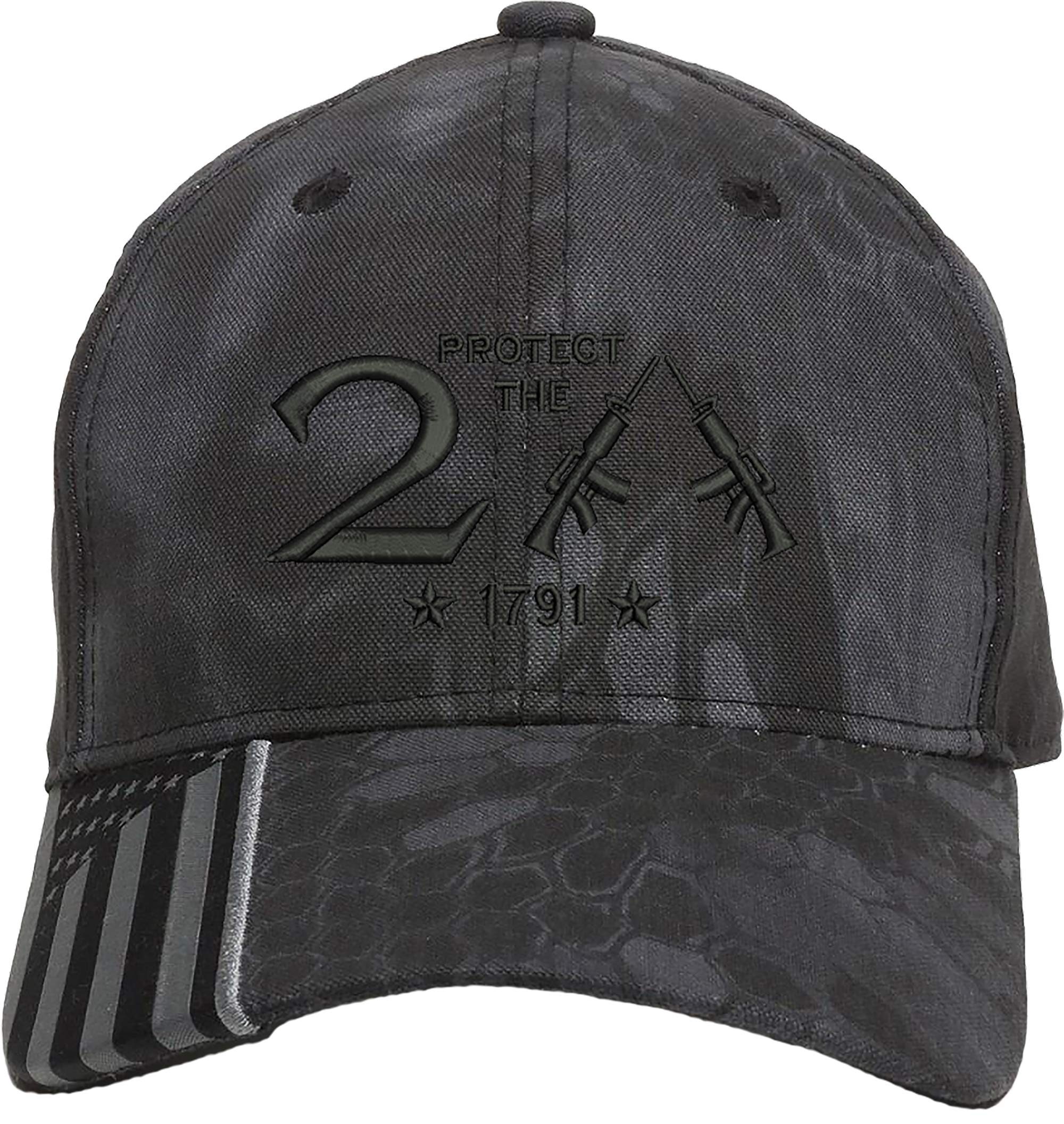 2nd Amendment AR15 Gun Rights Freedom Hat - Kryptek Black for Outdoor & Shooting