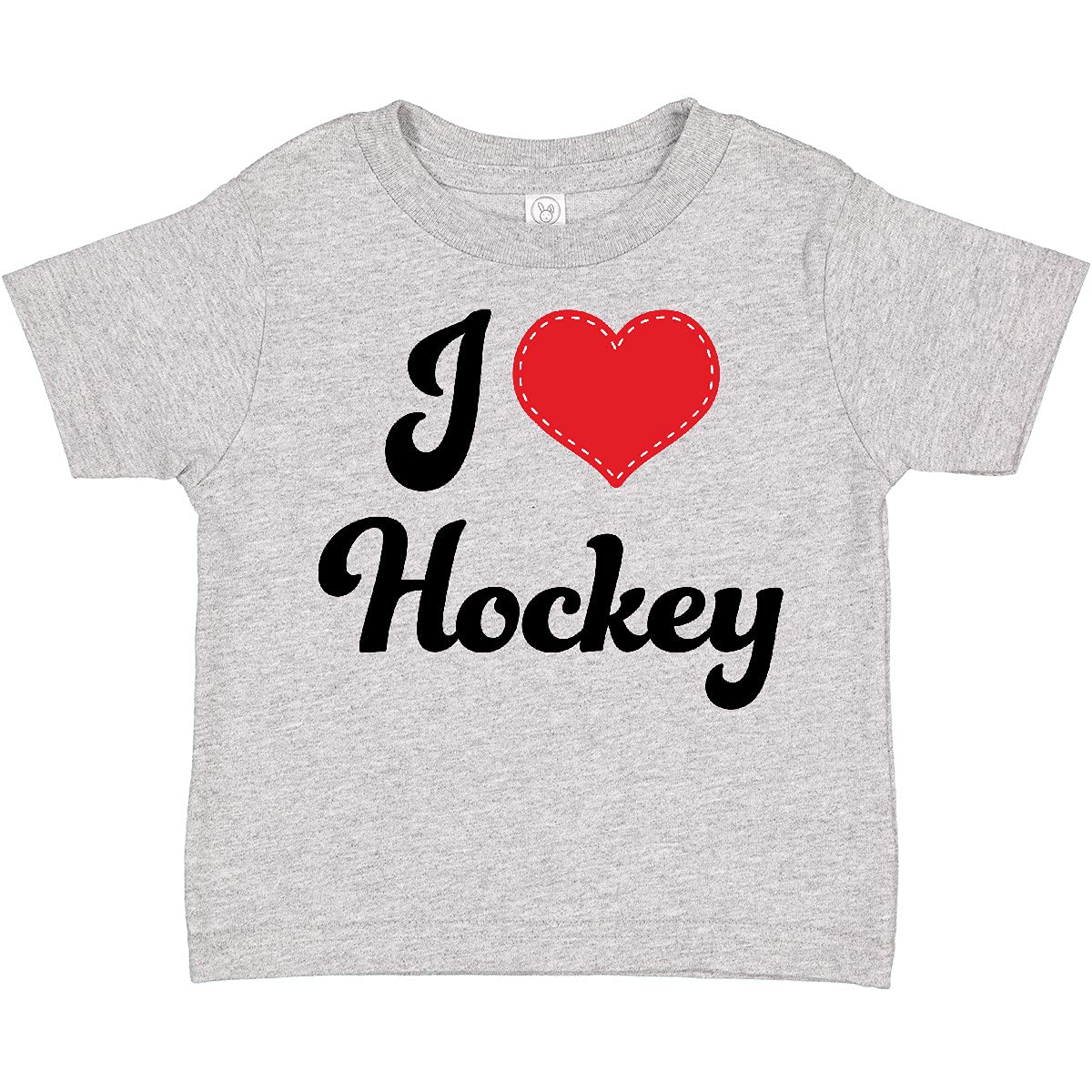 Inktastic I Love Hockey Toddler T-Shirt - Cute Hockey Fan Outfit for Boys & Girls - Perfect for Game Day, Birthday Gifts & Playdates