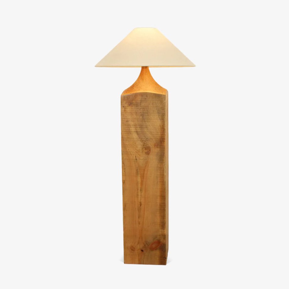 Arboreal Whisper Modern Floor Lamp - Adjustable Standing Light for Living Room, Bedroom & Office - Natural Wood Design with Soft Ambient Lighting