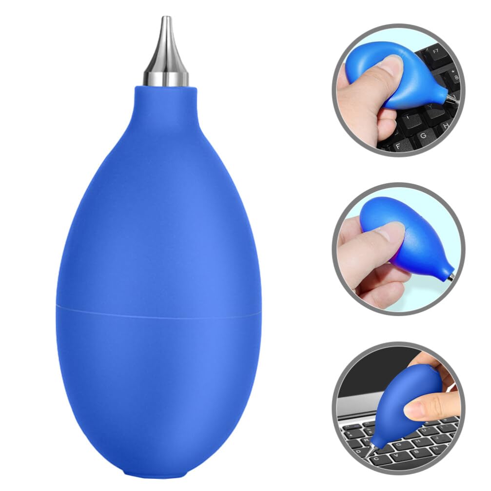 Gatuida Dust Cleaner Blower Bulb - Compressed Air Blower for Camera Lens Cleaning, Electronics, Keyboard & Sensitive Equipment - Blue Camera Air Duster for Photography, Computer & Office Use