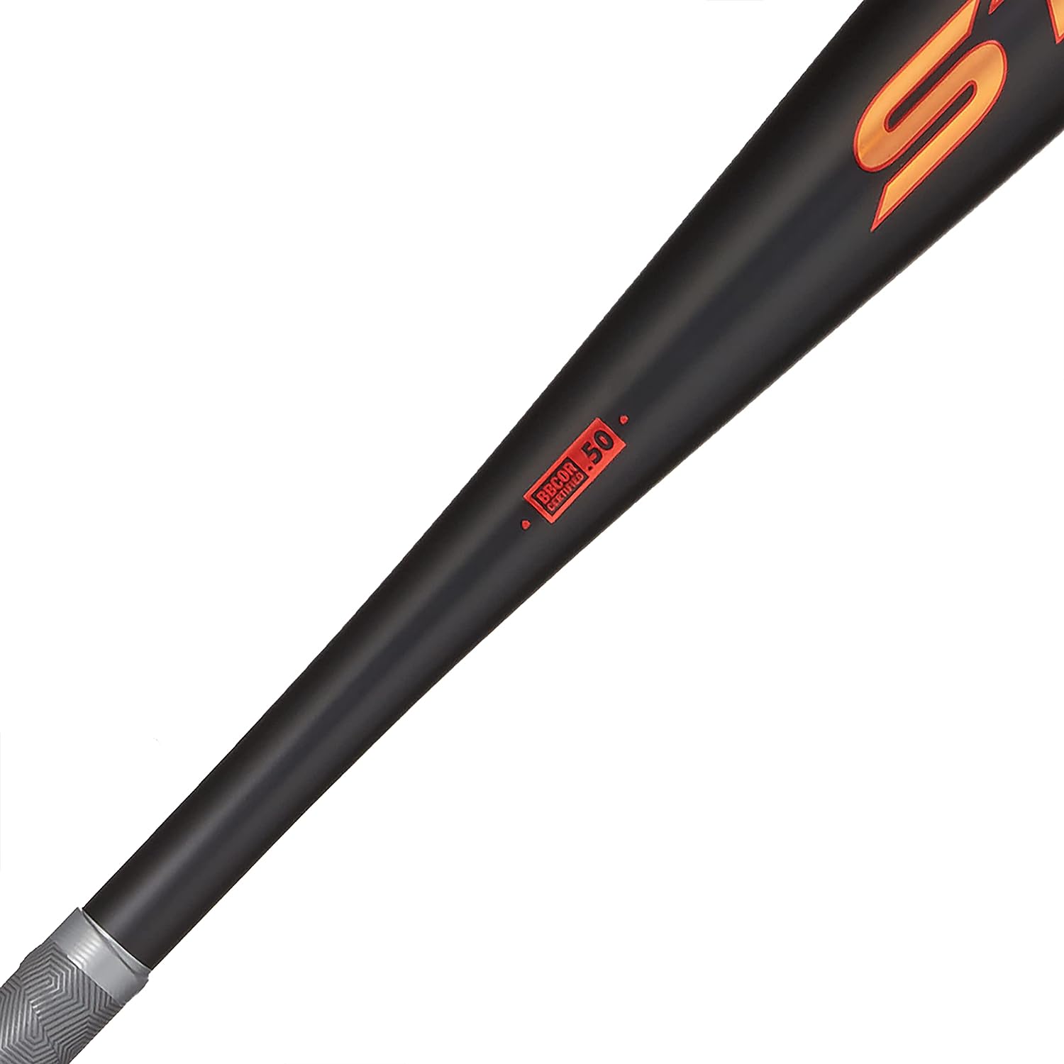 2023 New Axe Strato BBCOR Baseball Bat - Black/Orange | High-Performance for Competitive Play & Training
