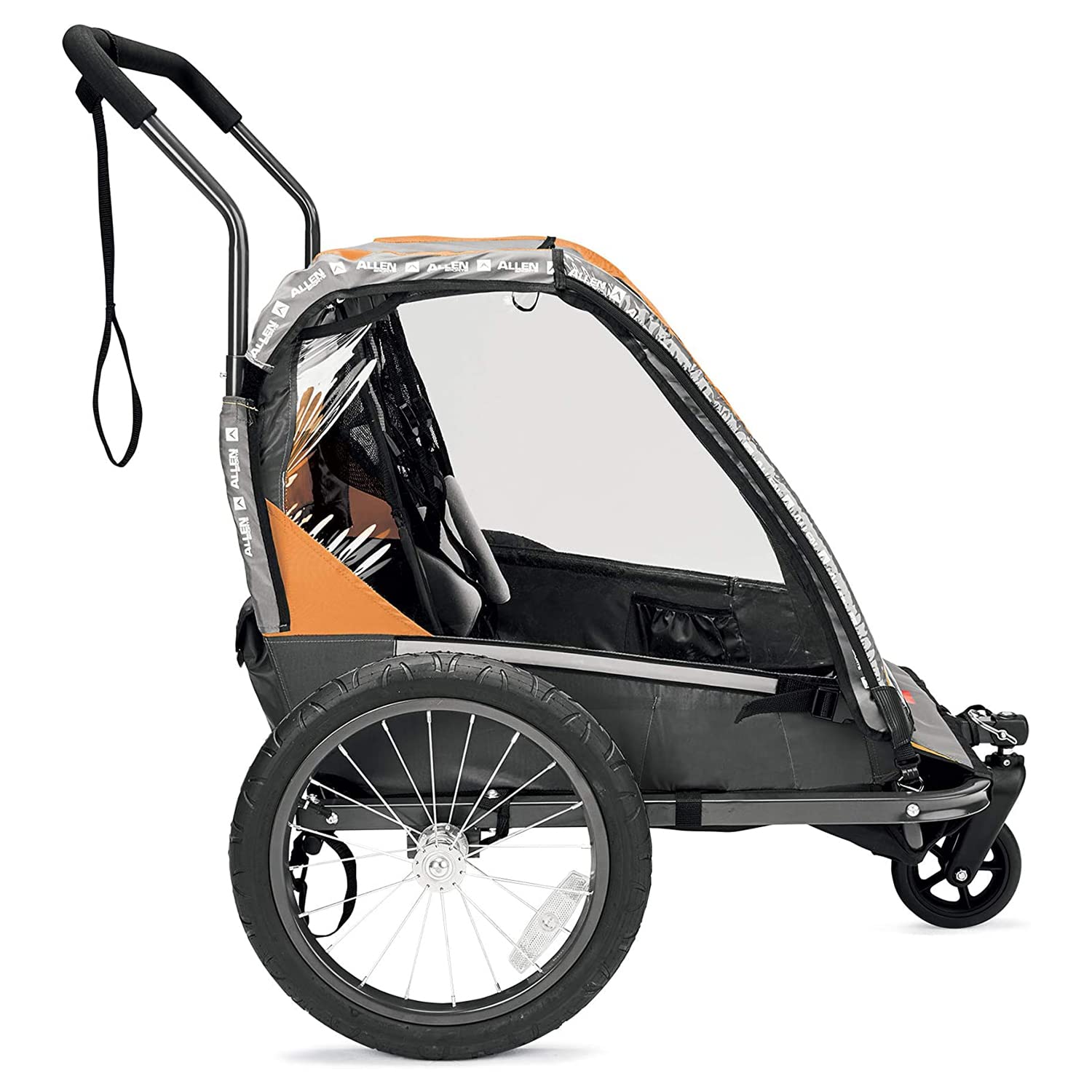 Allen Sports Deluxe 2-in-1 Bike Trailer & Jogging Stroller - Convertible for Cycling, Running & Outdoor Adventures - Perfect for Kids & Toddlers