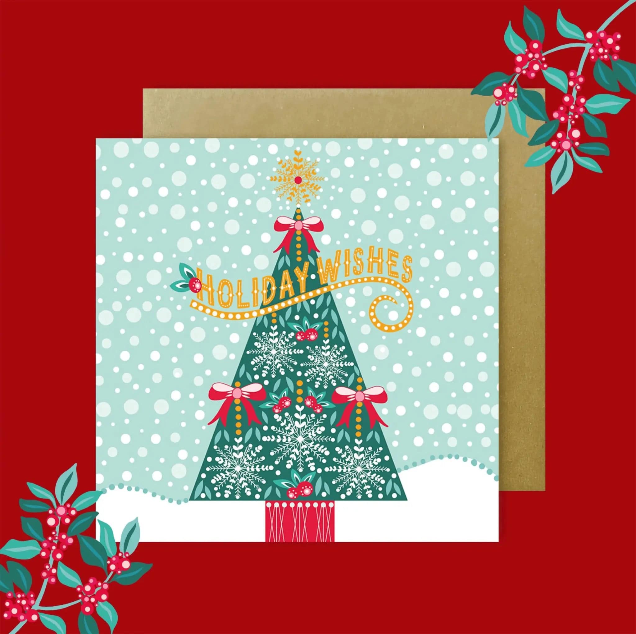 Christmas Cards Set - 50 Unique Holiday Greeting Cards for Family & Friends - Perfect for Xmas Gifts, Decorations & Party Invitations
