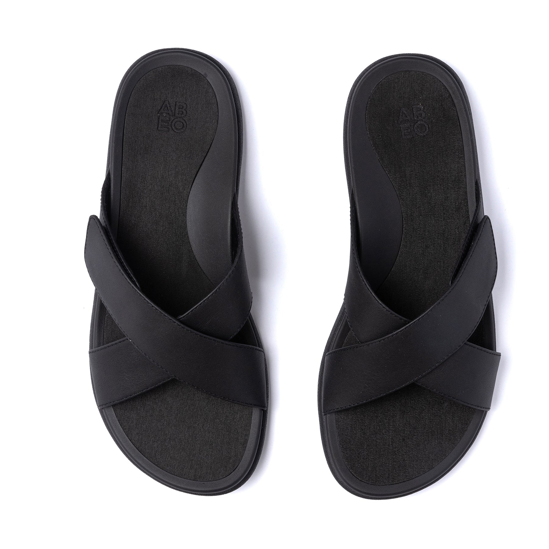 Abeo Laguna Slide Sandals for Women - Comfortable Black Slide Sandals for Casual Wear, Beach, Pool & Home Use
