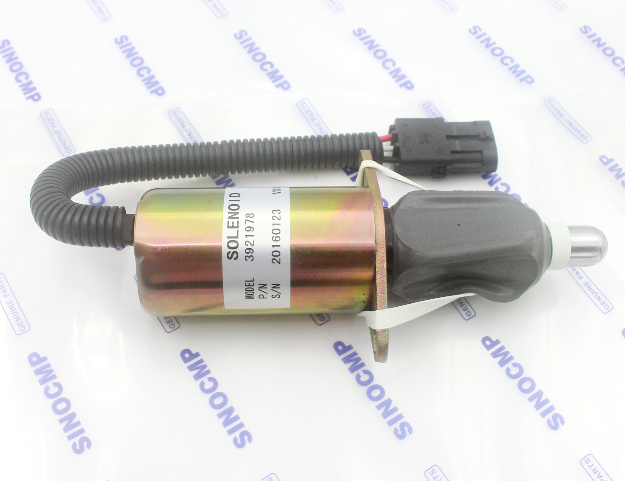 12V Cut Off Flameout Switch Stop Solenoid Valve for Cummins Excavator Engine - Compatible with Diesel Engines, Heavy Equipment, Construction Machinery - Perfect for Engine Shutdown & Safety Control