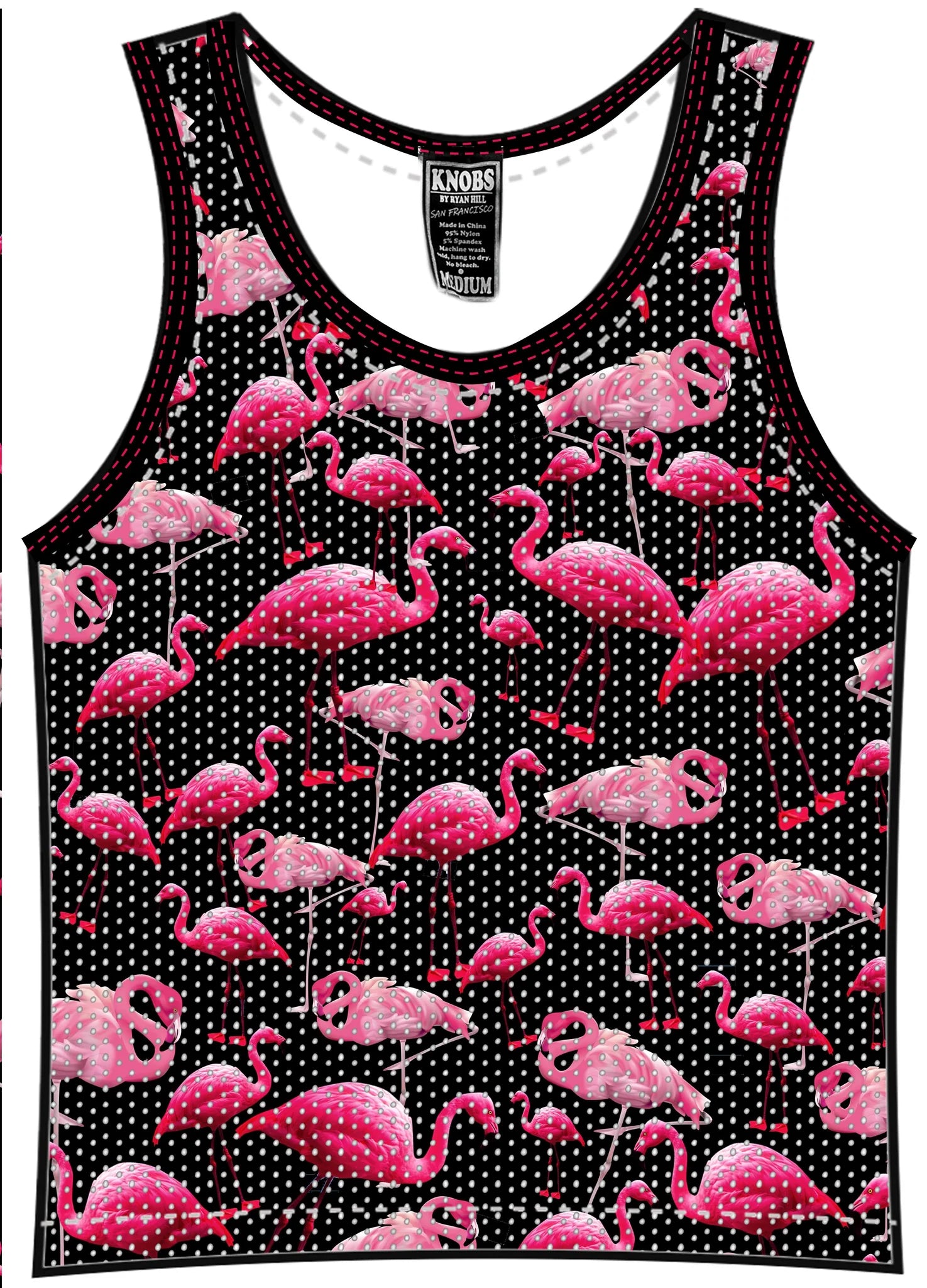 Flamingo Print Mesh Tank Top for Women - Stylish & Comfortable Summer Blouse - Perfect for Beach, Pool, and Casual Outings