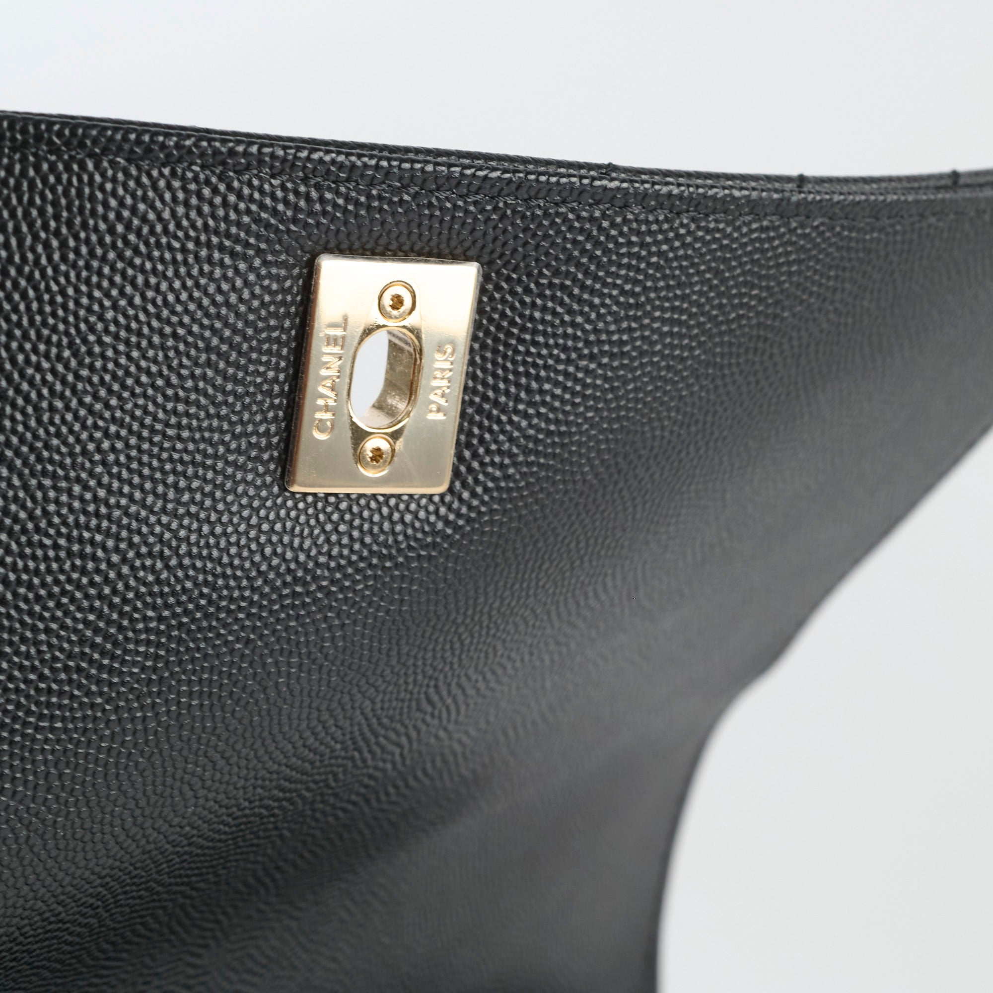 Chanel Medium Coco Handle Bag - Black Chevron Leather with Lizard Top Handle | Luxury Designer Handbag for Women, Perfect for Work, Parties & Special Occasions