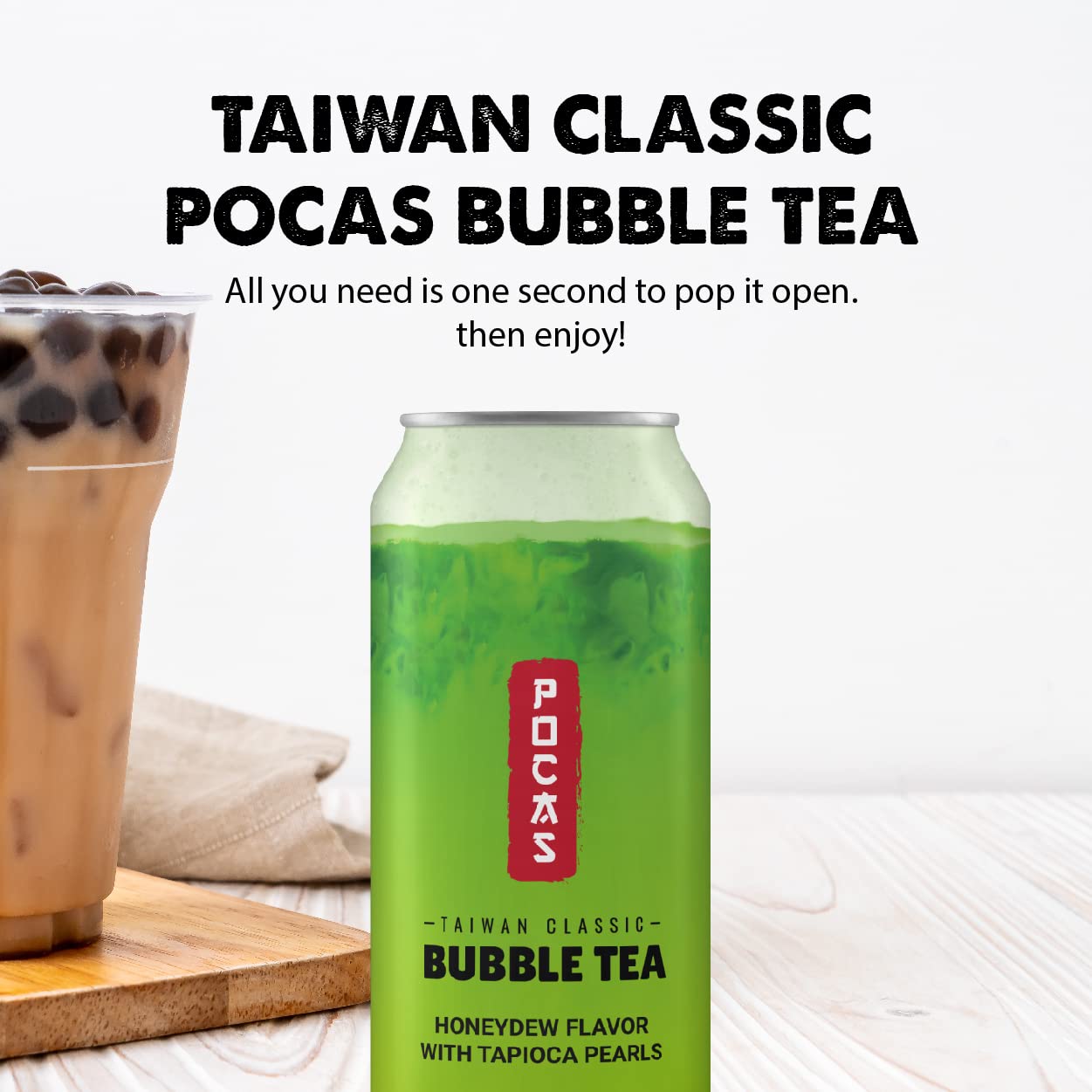 Premium Honeydew Bubble Tea Kit with Tapioca Pearls - 8 Pack (16.5 oz) | Authentic Asian Milk Tea Drink | Refreshing Boba Tea for Summer Parties, Office Snacks & Home Relaxation