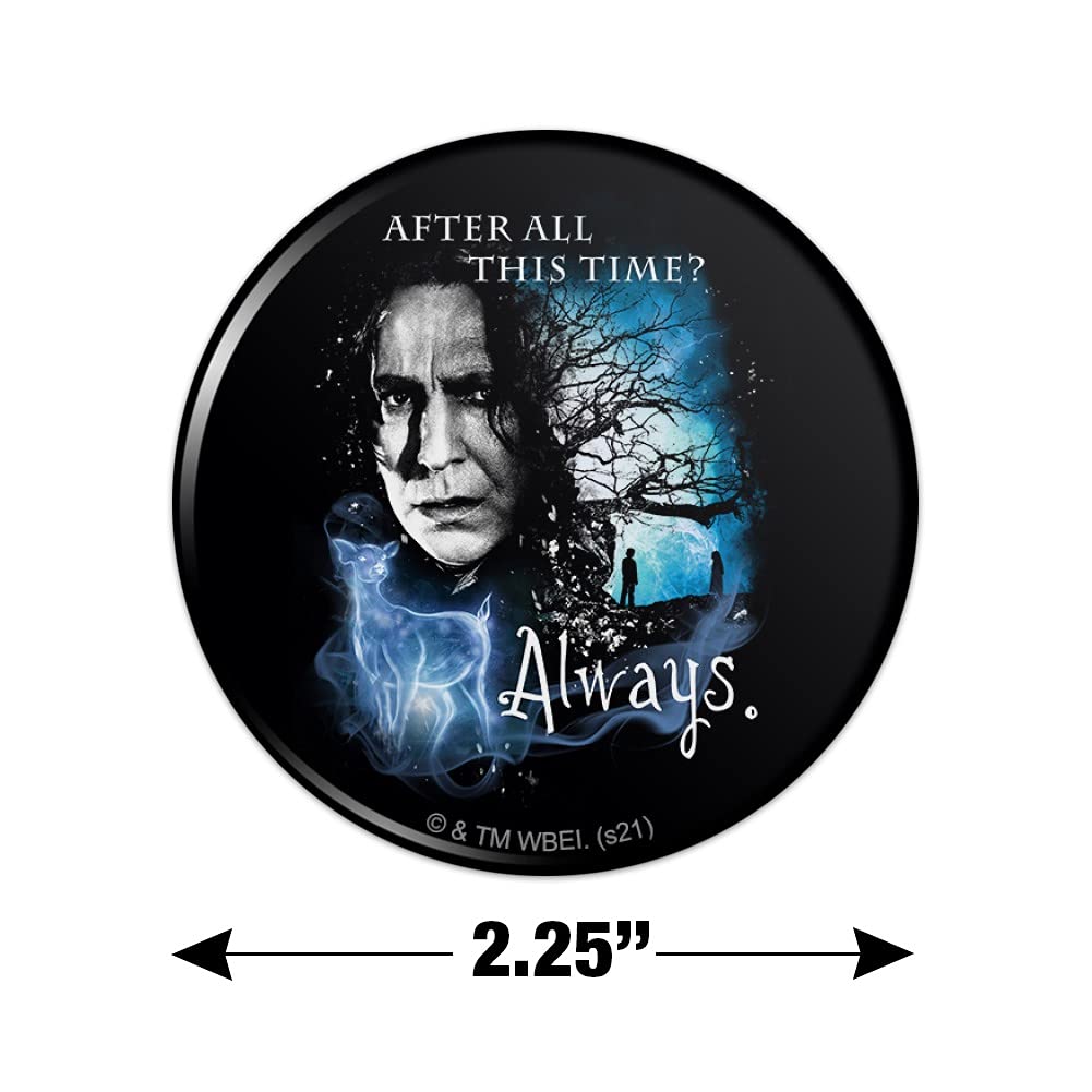 Harry Potter Always Quote Refrigerator Magnet - Decorative Fridge Magnets for Kitchen, Office, Locker & Home Decor (Set of 4) - Perfect for Potterheads, Gifts & HP Themed Parties