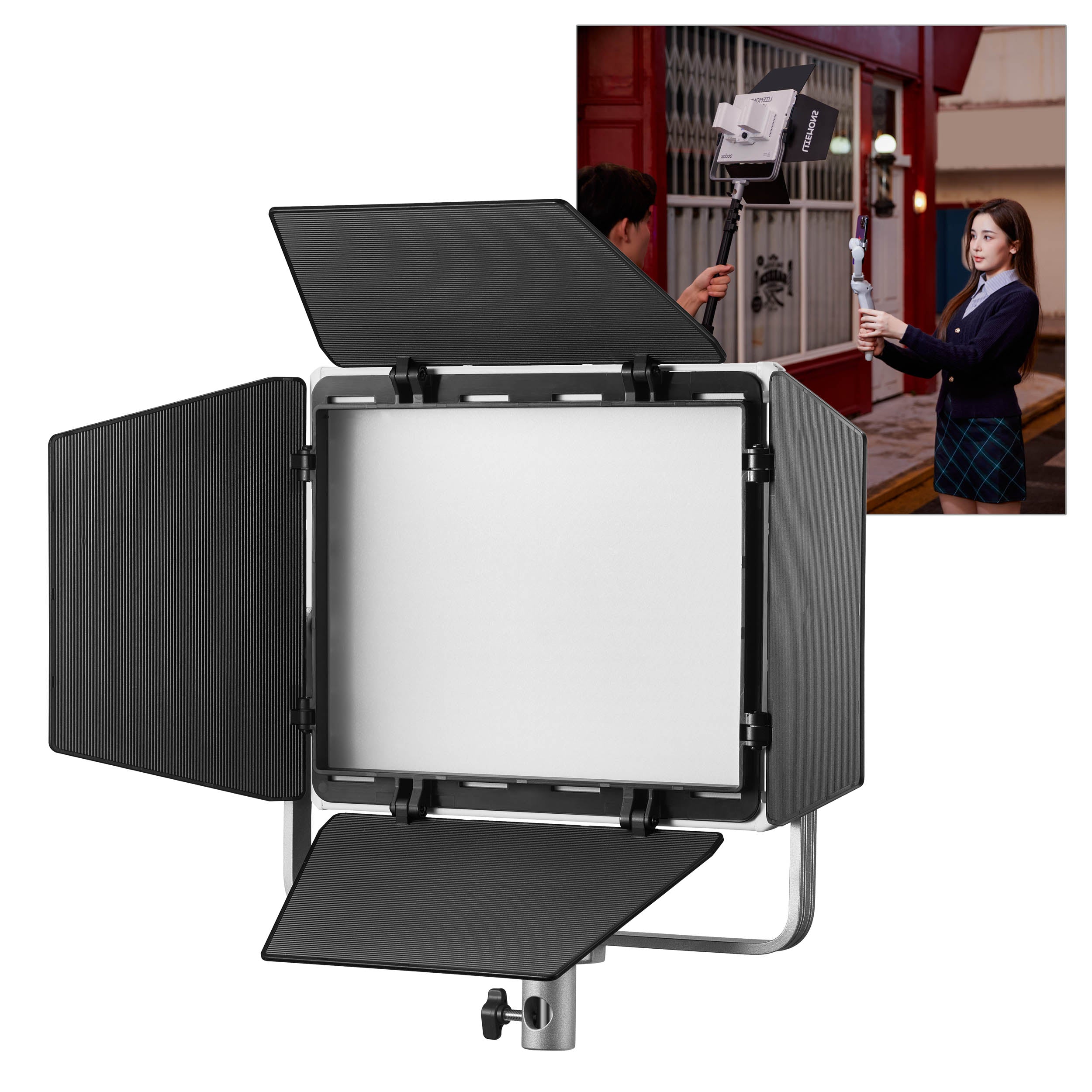 Litemons LP600Bi 60W Ultra-Thin Bi-Color LED Light Panel - Perfect for Photography, Videography & YouTube Studio Lighting