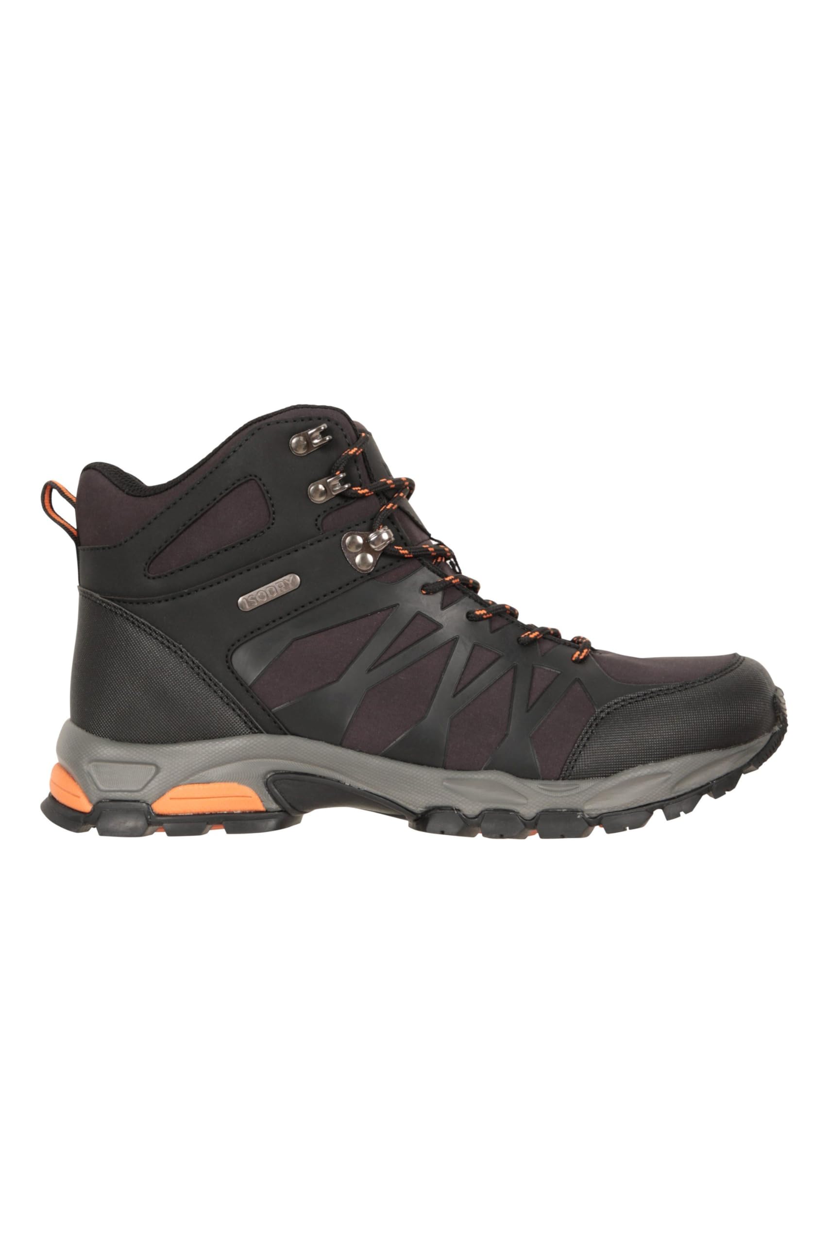 Mountain Warehouse Trekker II Men's Waterproof Softshell Hiking Boots - Lightweight Phylon Midsole, Breathable Mesh Lining, Durable Rubber Outsole - Perfect for Spring/Summer Travel, Outdoor Adventures & Trail Hiking