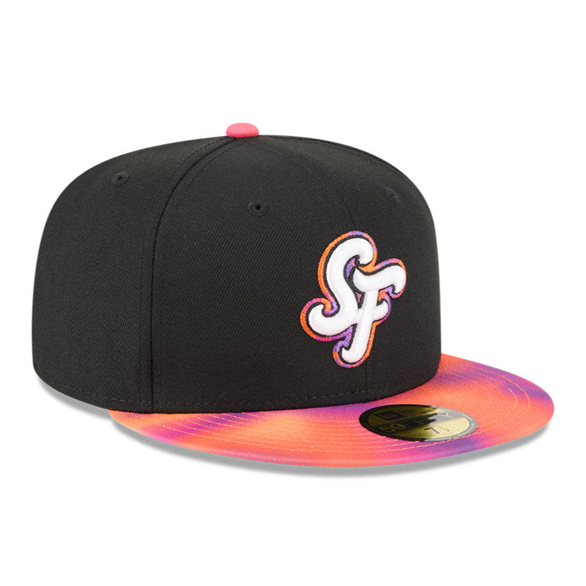 New Era 59Fifty San Francisco Giants 2025 City Connect Baseball Cap - Black, Orange & Purple Adjustable Snapback Hat for Men & Women | Game Day, Streetwear & Sports Fan Fashion