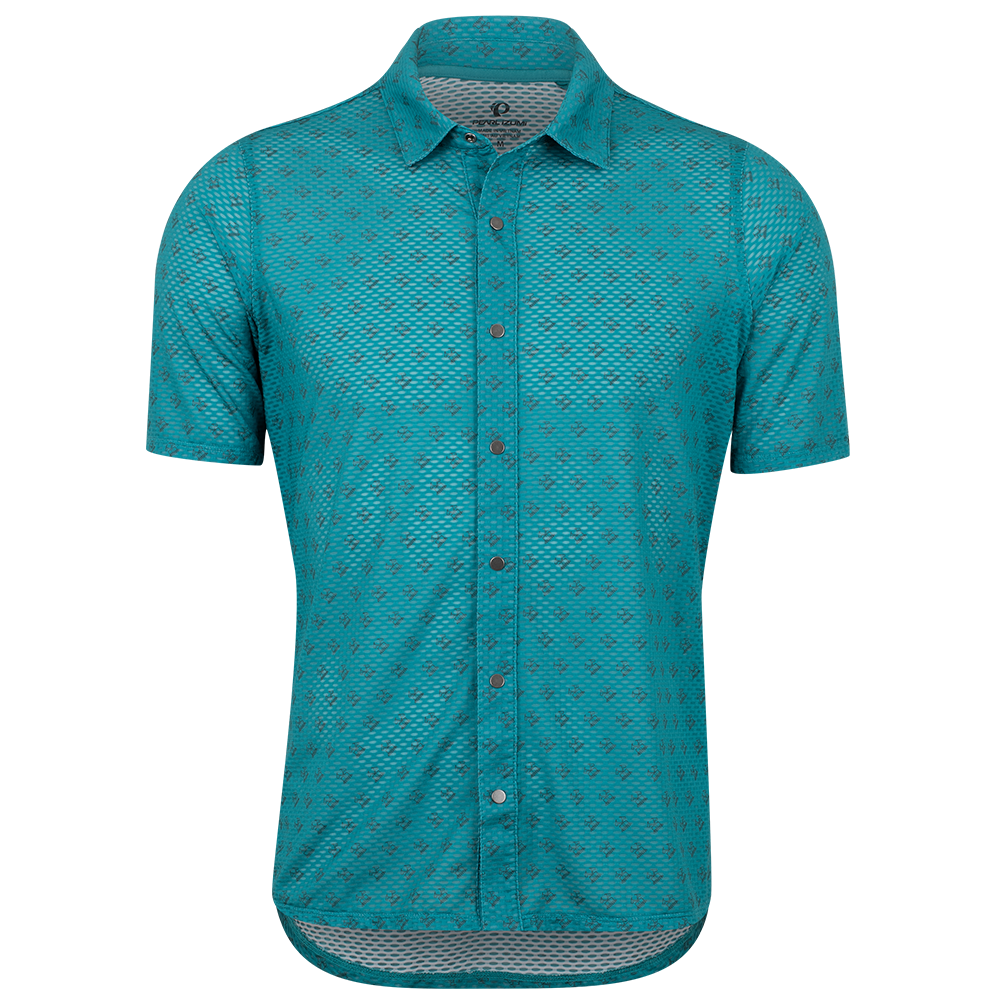 Men's Quick-Dry Hiking Short Sleeve Shirt - Canyon Tech Snap Performance Top for Outdoor Adventures & Travel