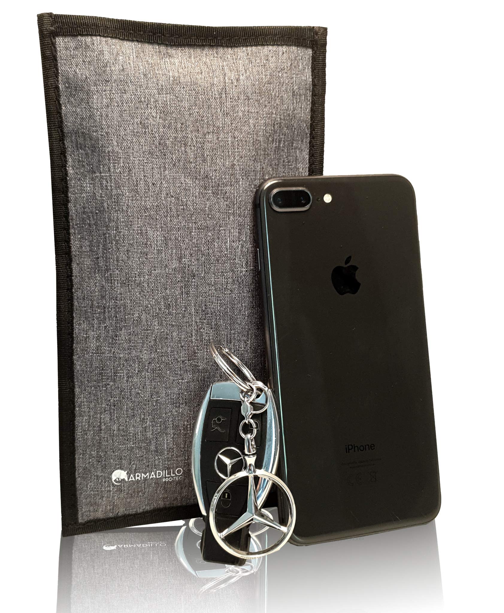 Faraday Bag for Cell Phone & Key Fob - RFID Signal Blocking Pouch for Anti-Tracking, Anti-Hacking & Theft Protection - Secure Your Devices at Home, Travel or Public Places