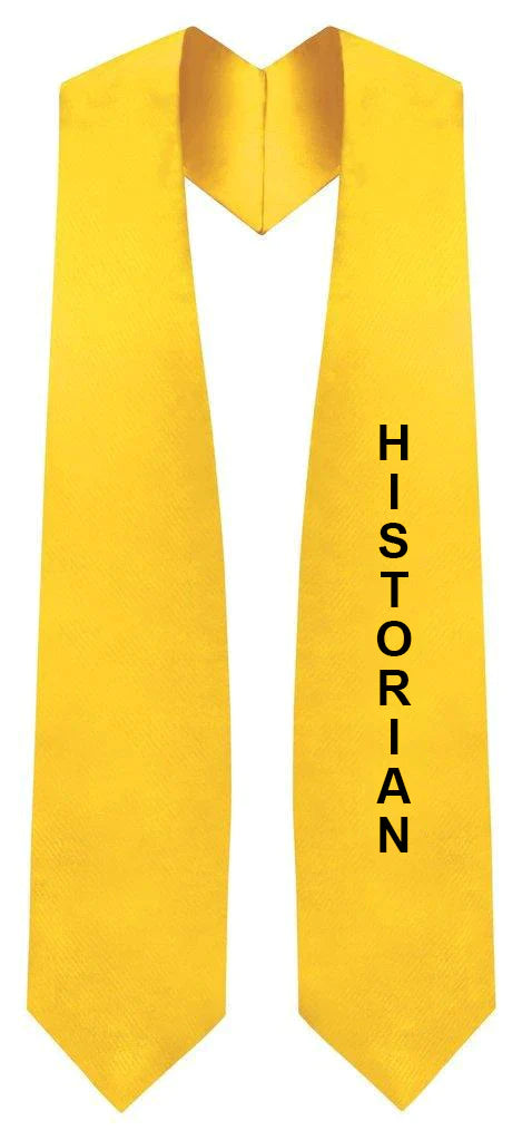 Vintage Historian Class Officer Stole - Elegant Academic Scarf for Graduation Ceremonies & Formal Events