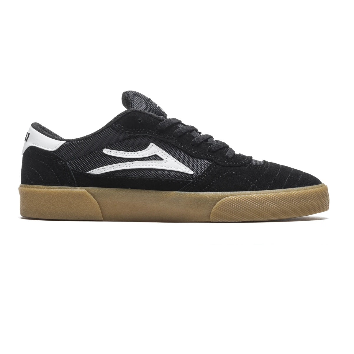 Lakai Cambridge Black Gum Suede Skate Shoes - Men's Classic Casual Sneakers for Streetwear & Skateboarding