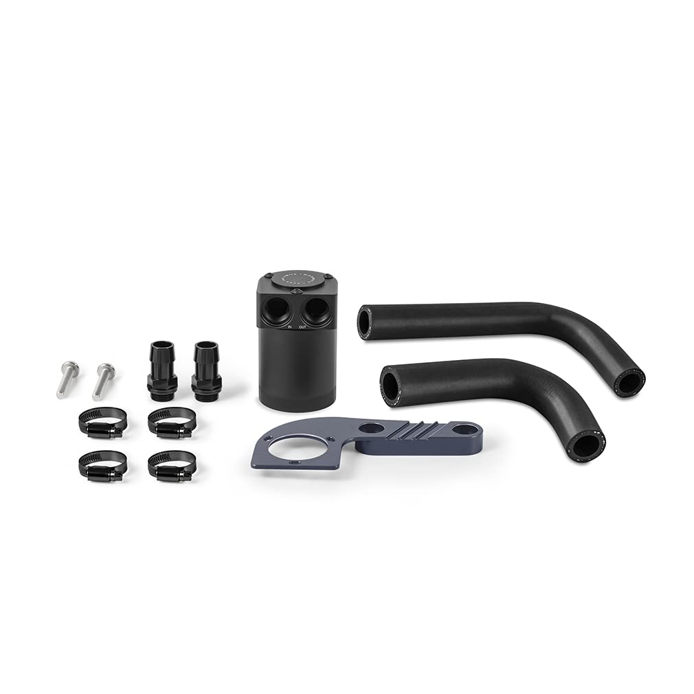 Mishimoto Baffled Oil Catch Can - Compatible with BMW F8X M3/M4 2015-2020 - Mineral Gray Metallic - High Performance Engine Protection - Perfect for Track Days & Performance Driving